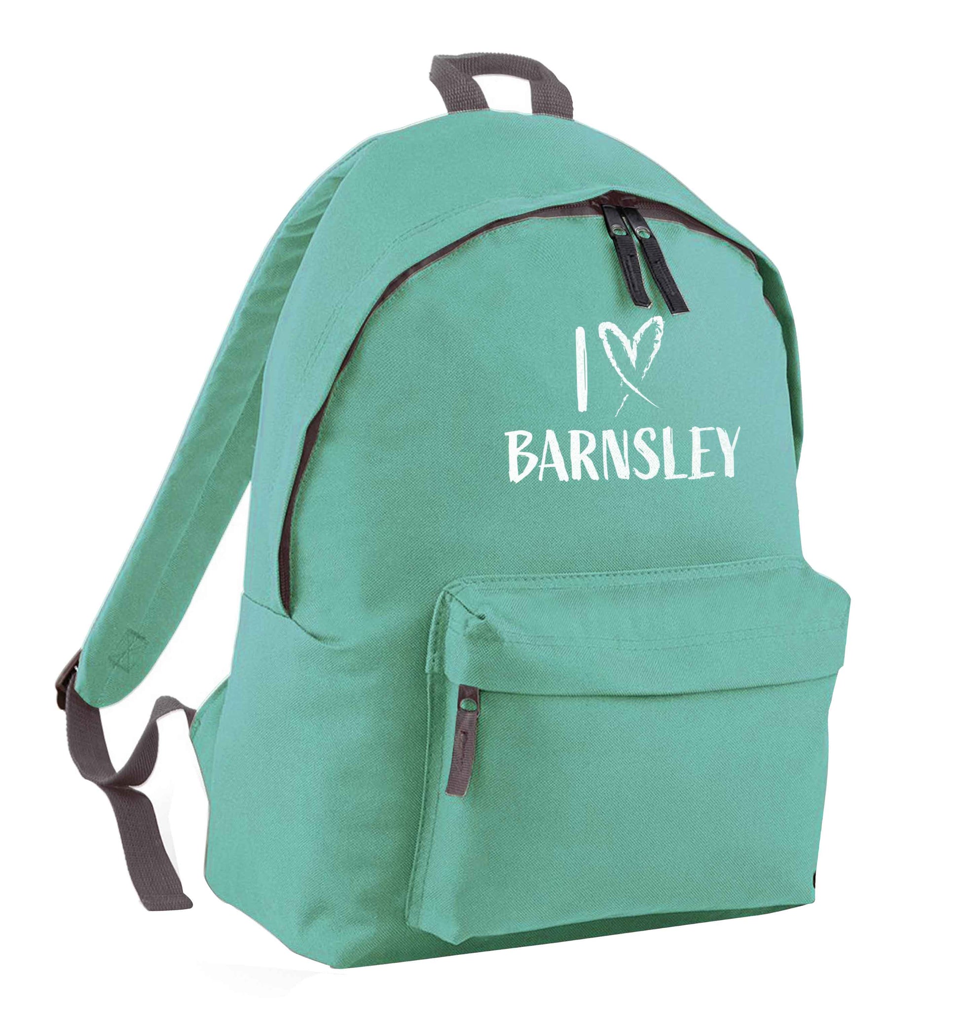 I love Barnsley mint adults backpack