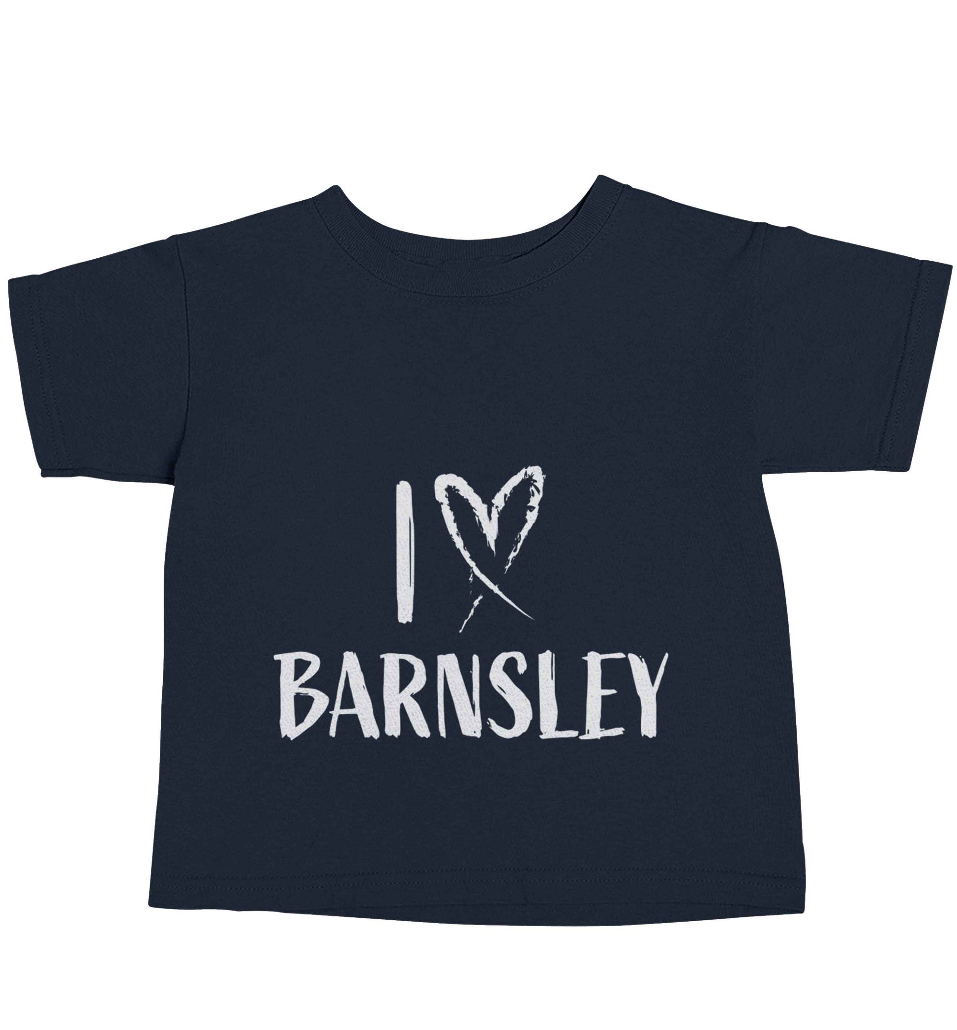 I love Barnsley navy baby toddler Tshirt 2 Years