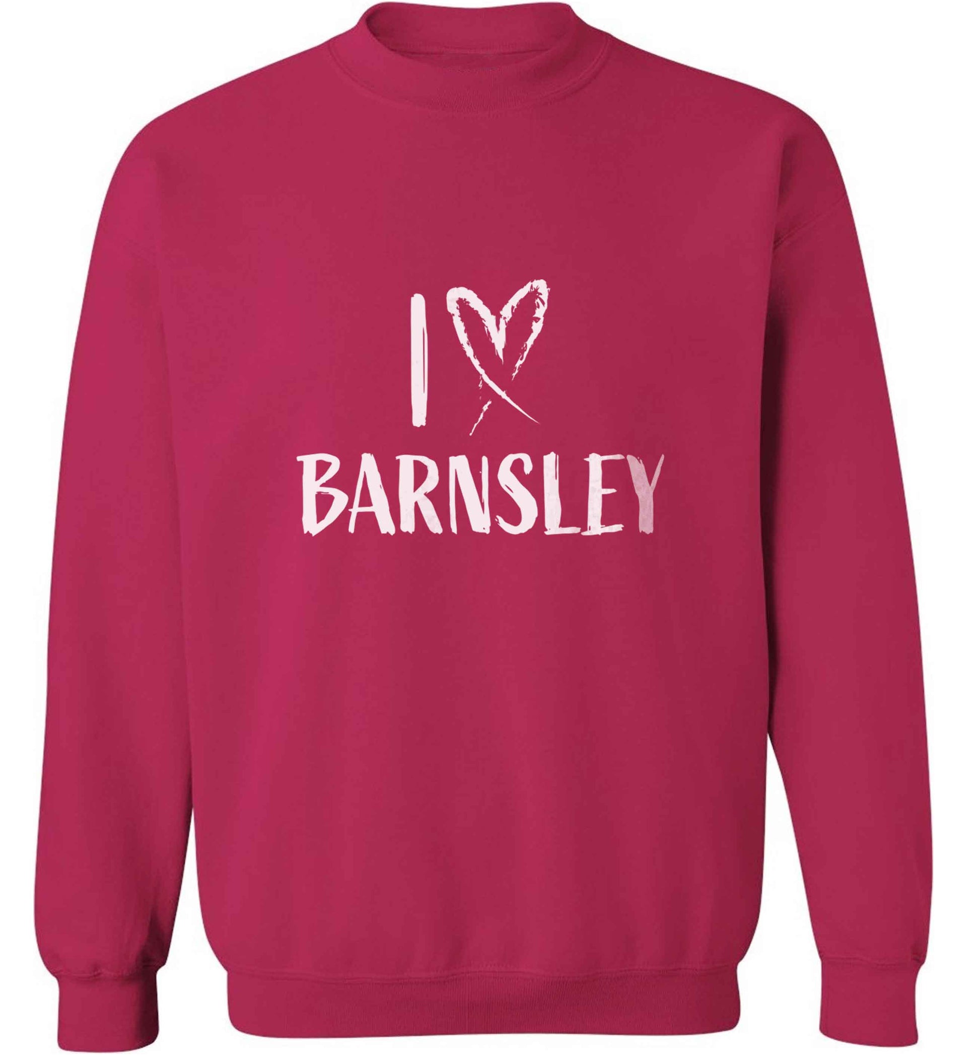 I love Barnsley adult's unisex pink sweater 2XL