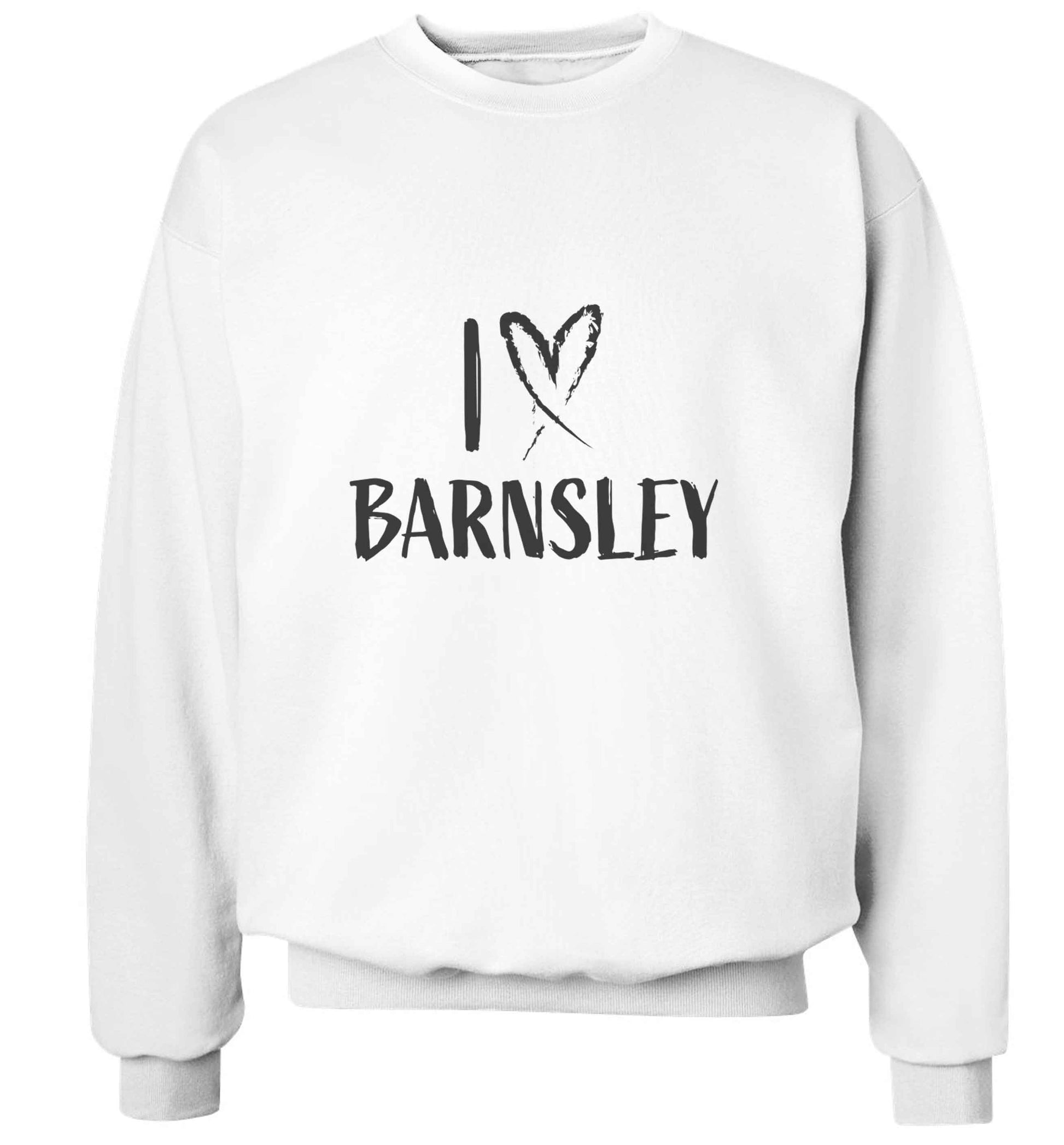 I love Barnsley adult's unisex white sweater 2XL