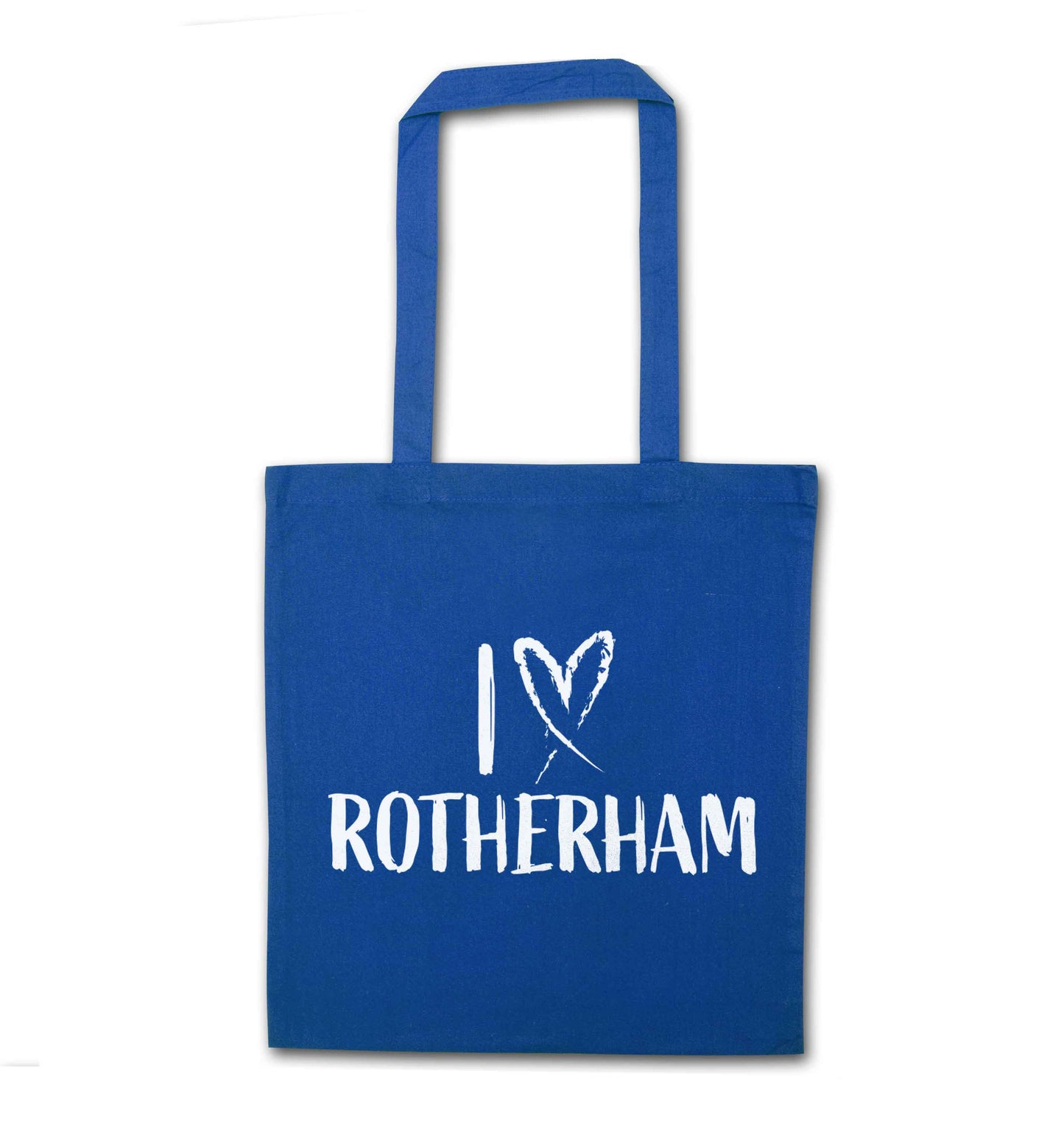 I love Rotherham blue tote bag
