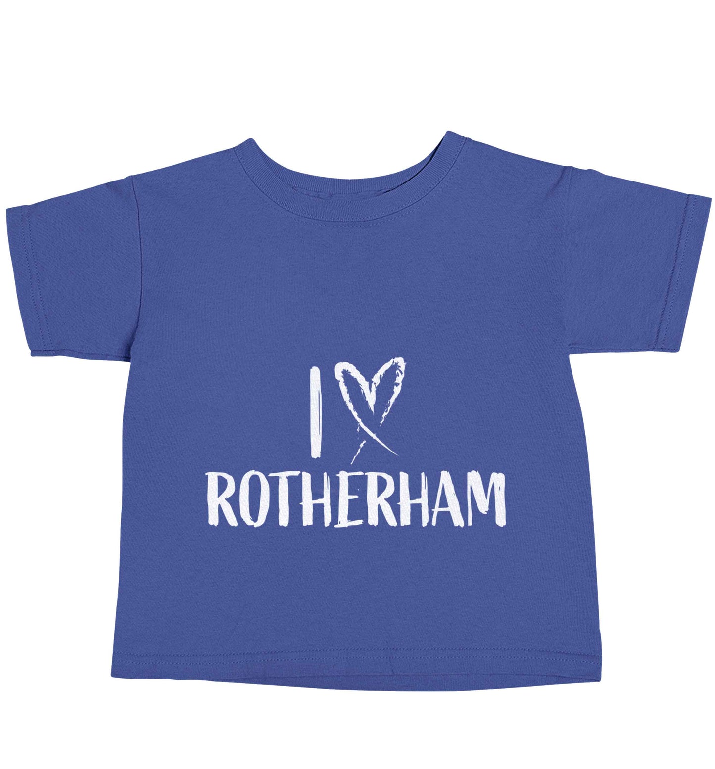I love Rotherham blue baby toddler Tshirt 2 Years