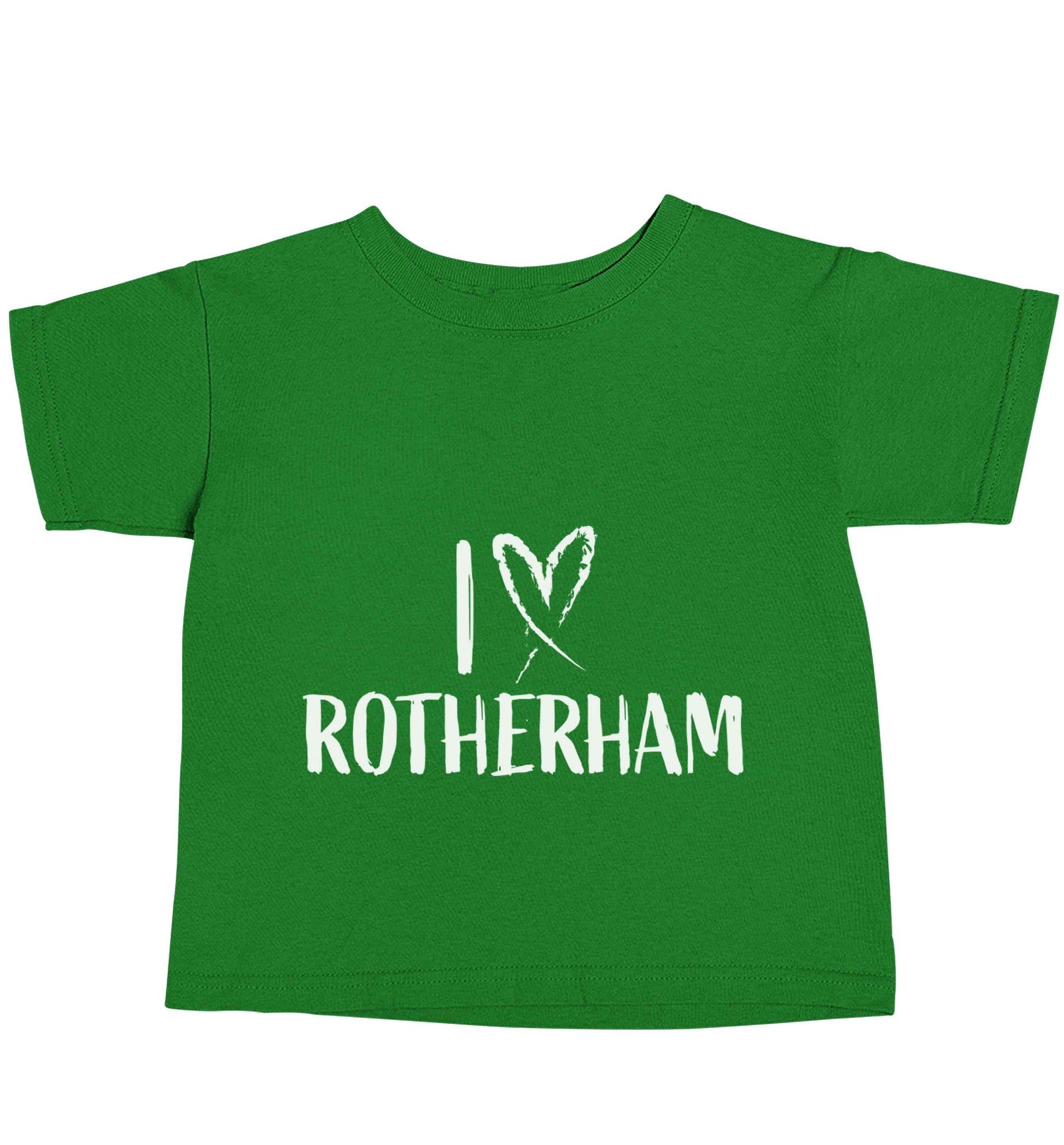 I love Rotherham green baby toddler Tshirt 2 Years