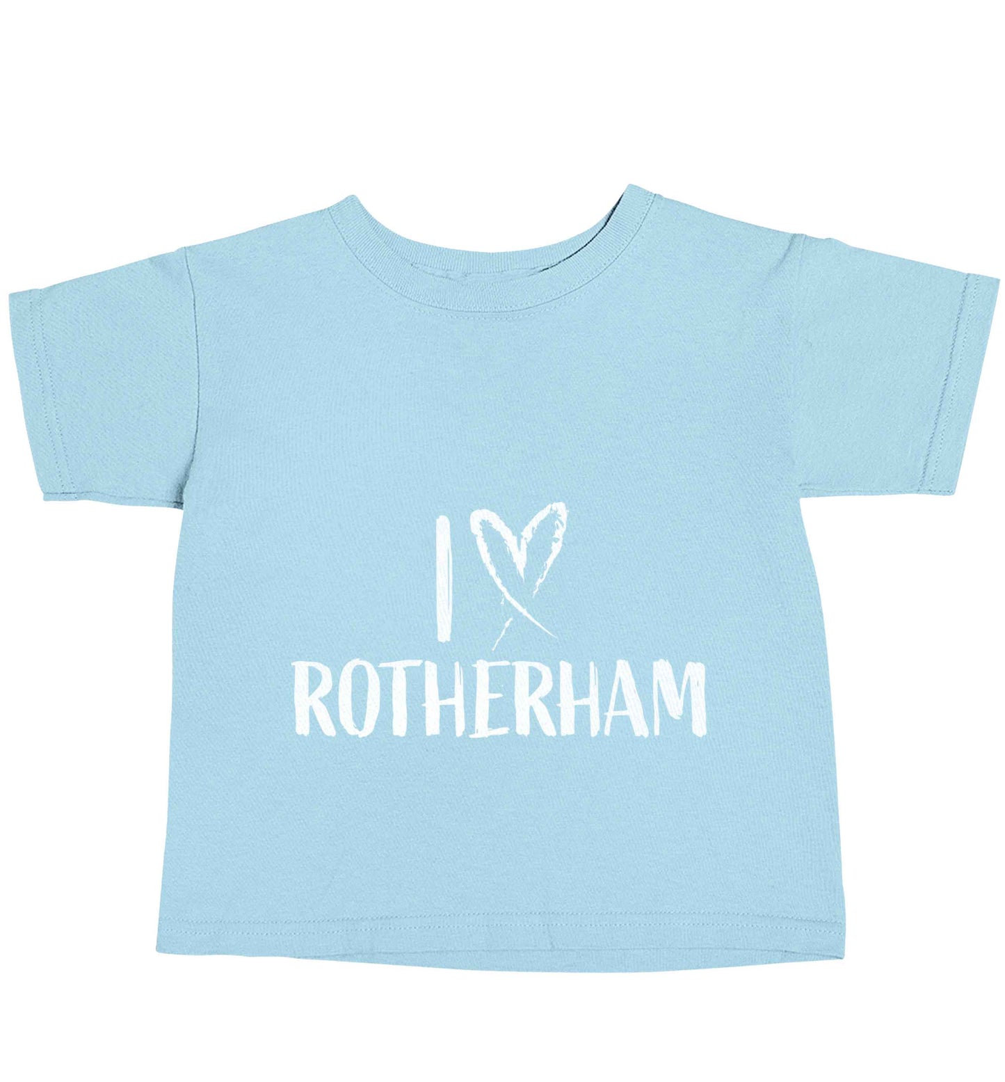 I love Rotherham light blue baby toddler Tshirt 2 Years