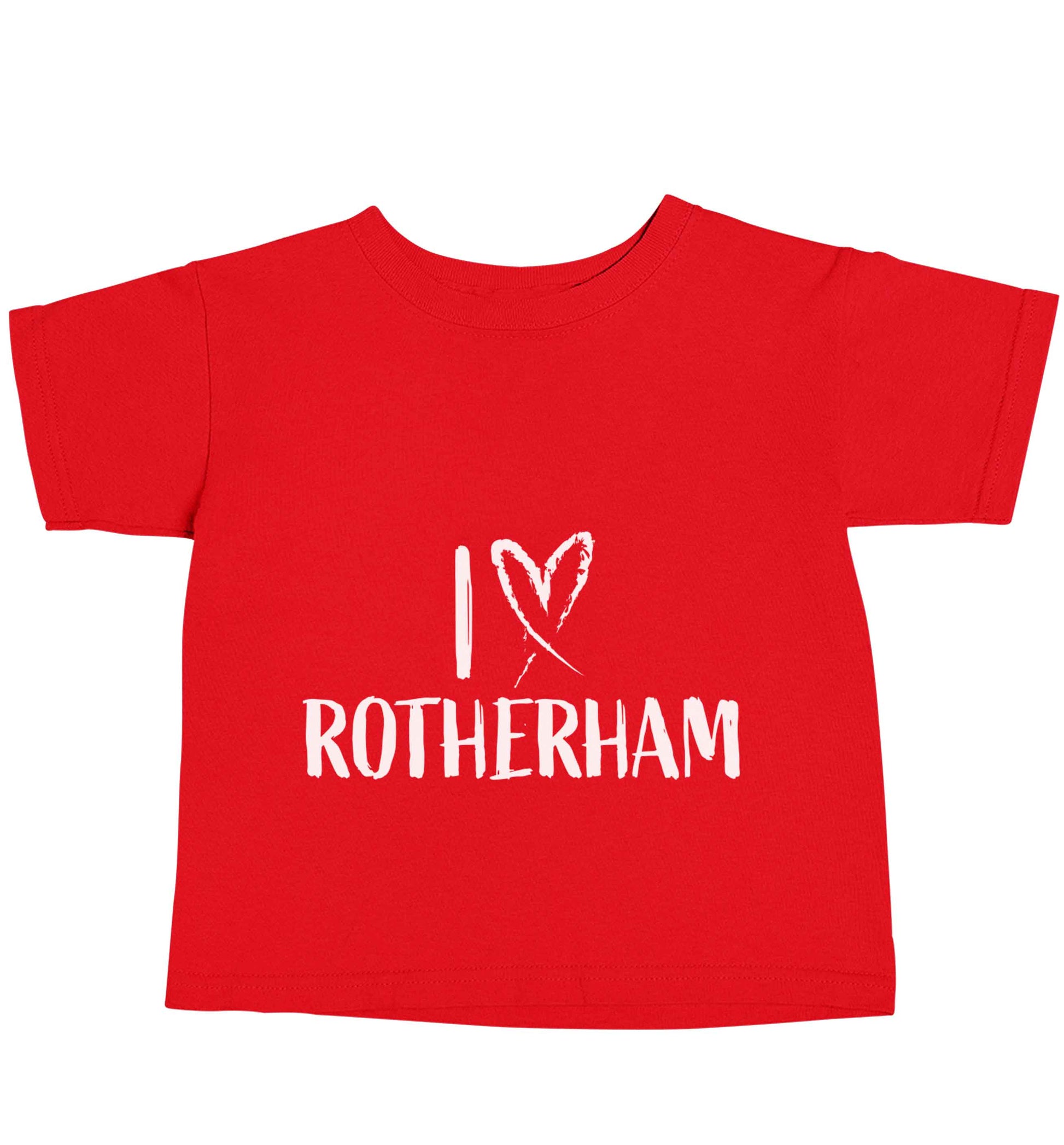 I love Rotherham red baby toddler Tshirt 2 Years