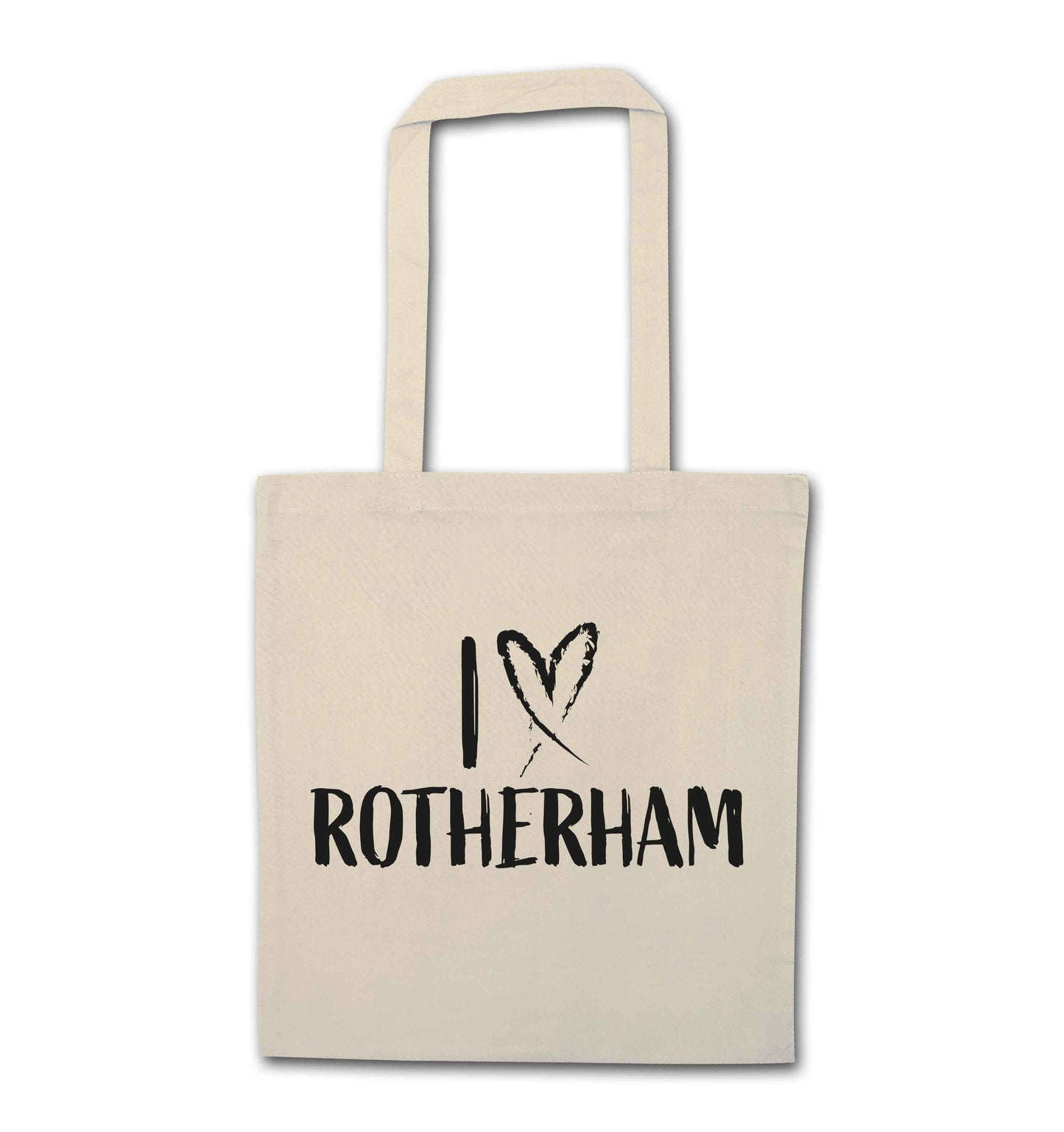 I love Rotherham natural tote bag