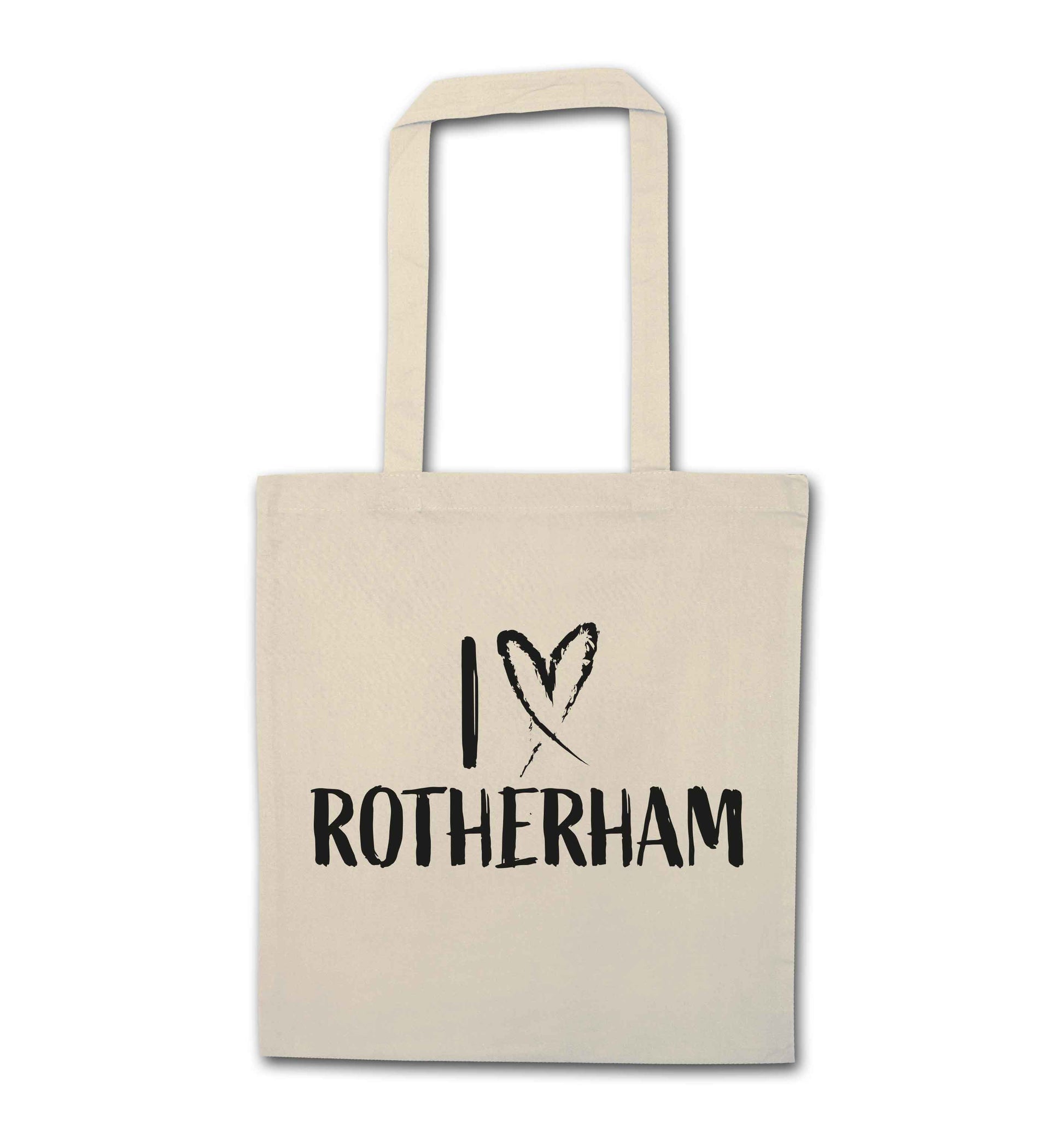 I love Rotherham natural tote bag