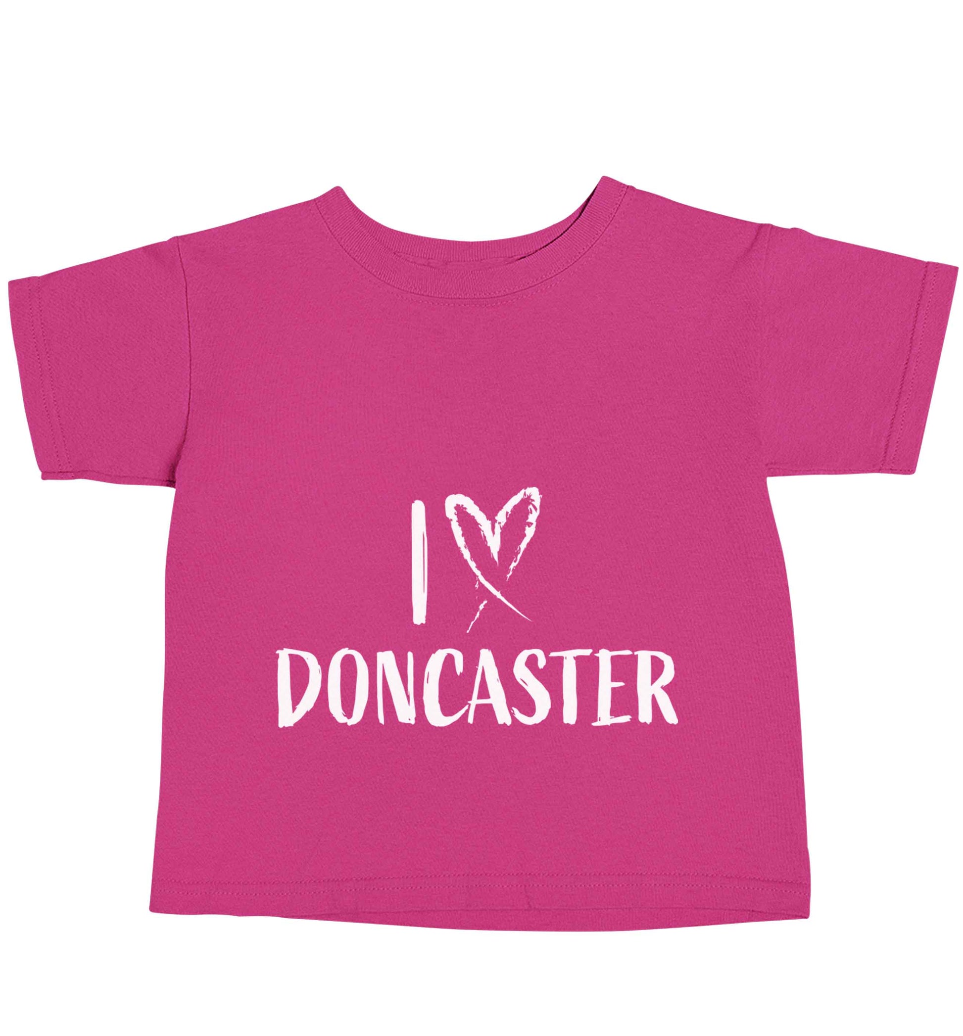 I love Doncaster pink baby toddler Tshirt 2 Years