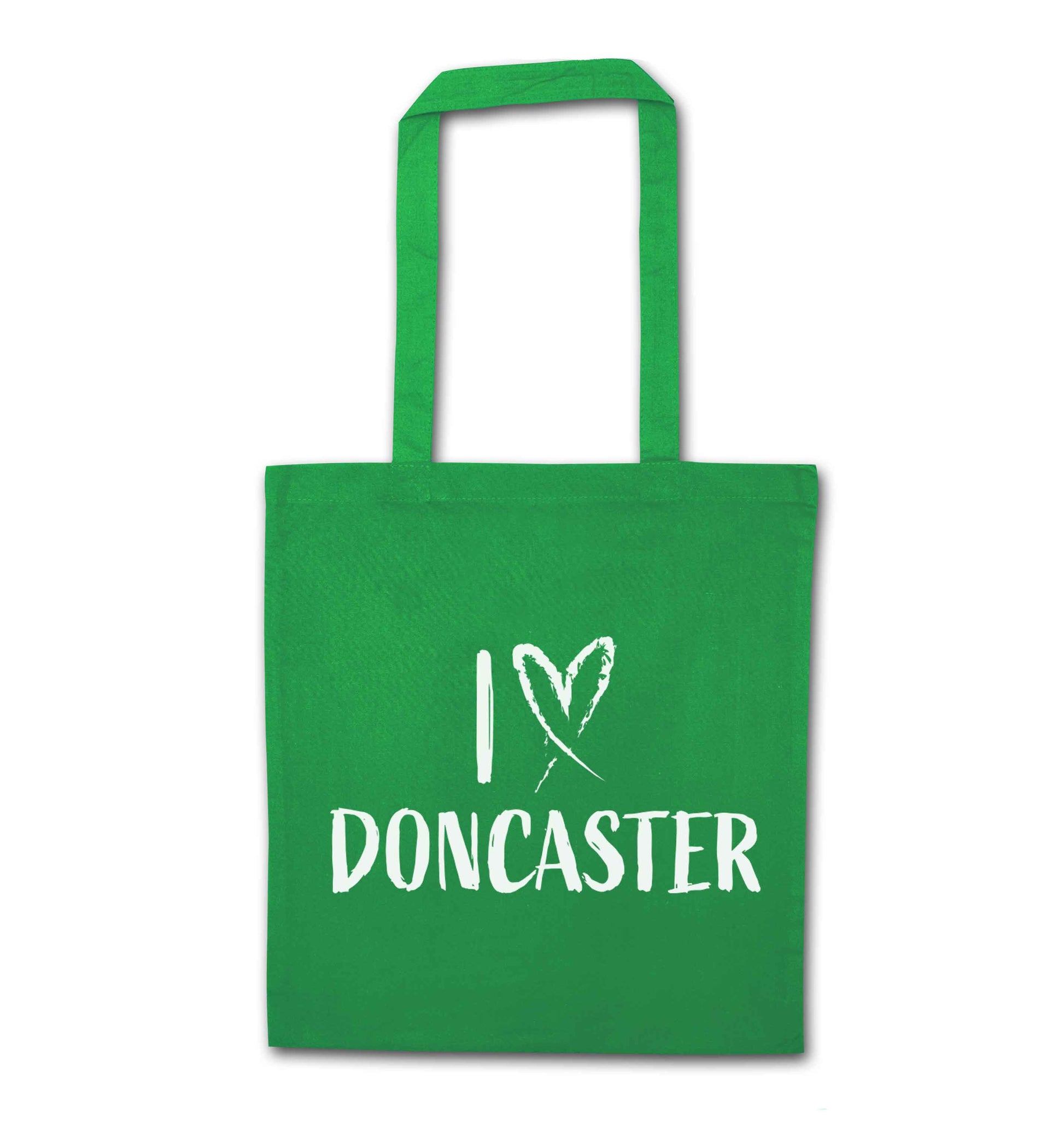 I love Doncaster green tote bag