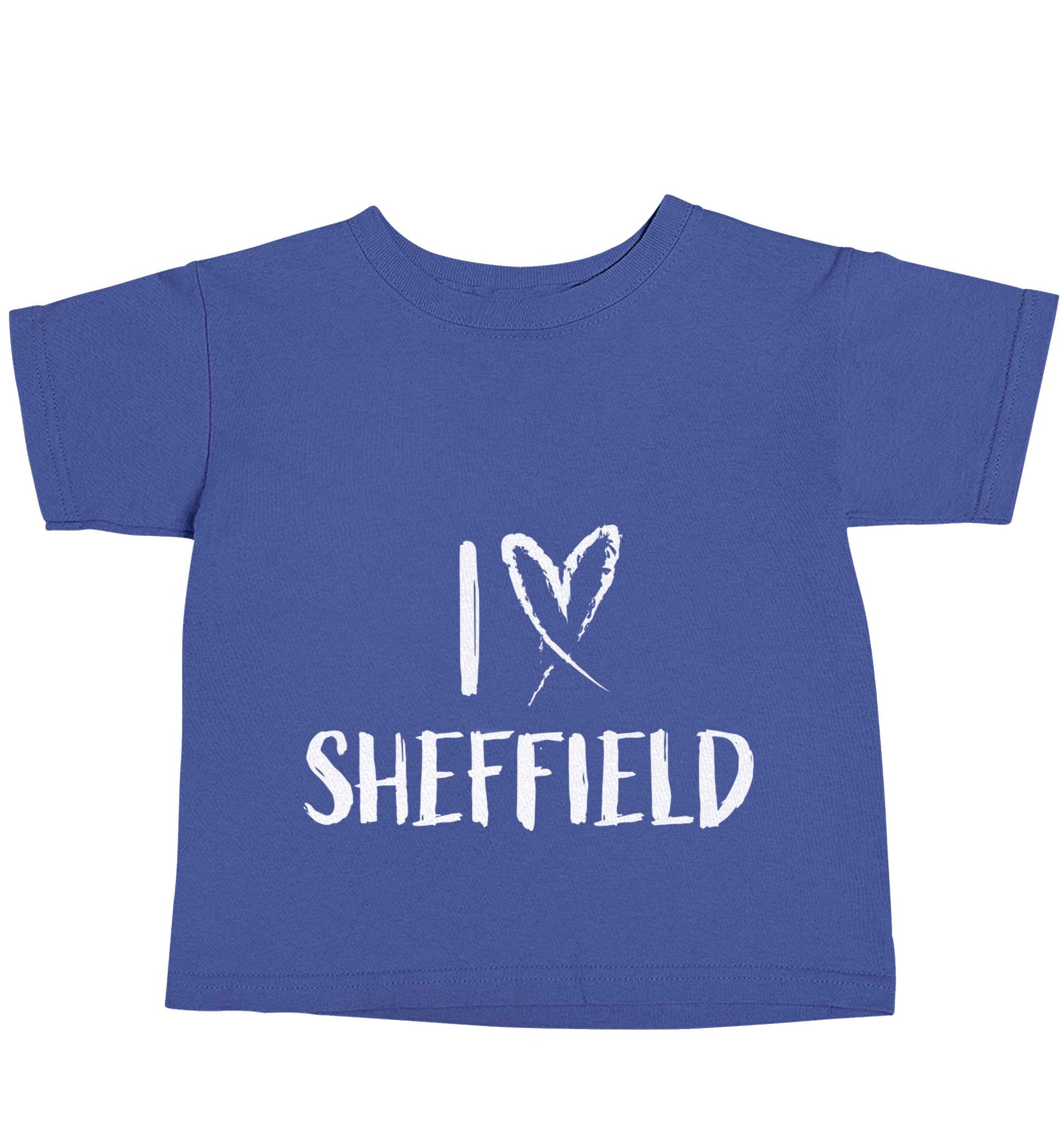 I love Sheffield blue baby toddler Tshirt 2 Years