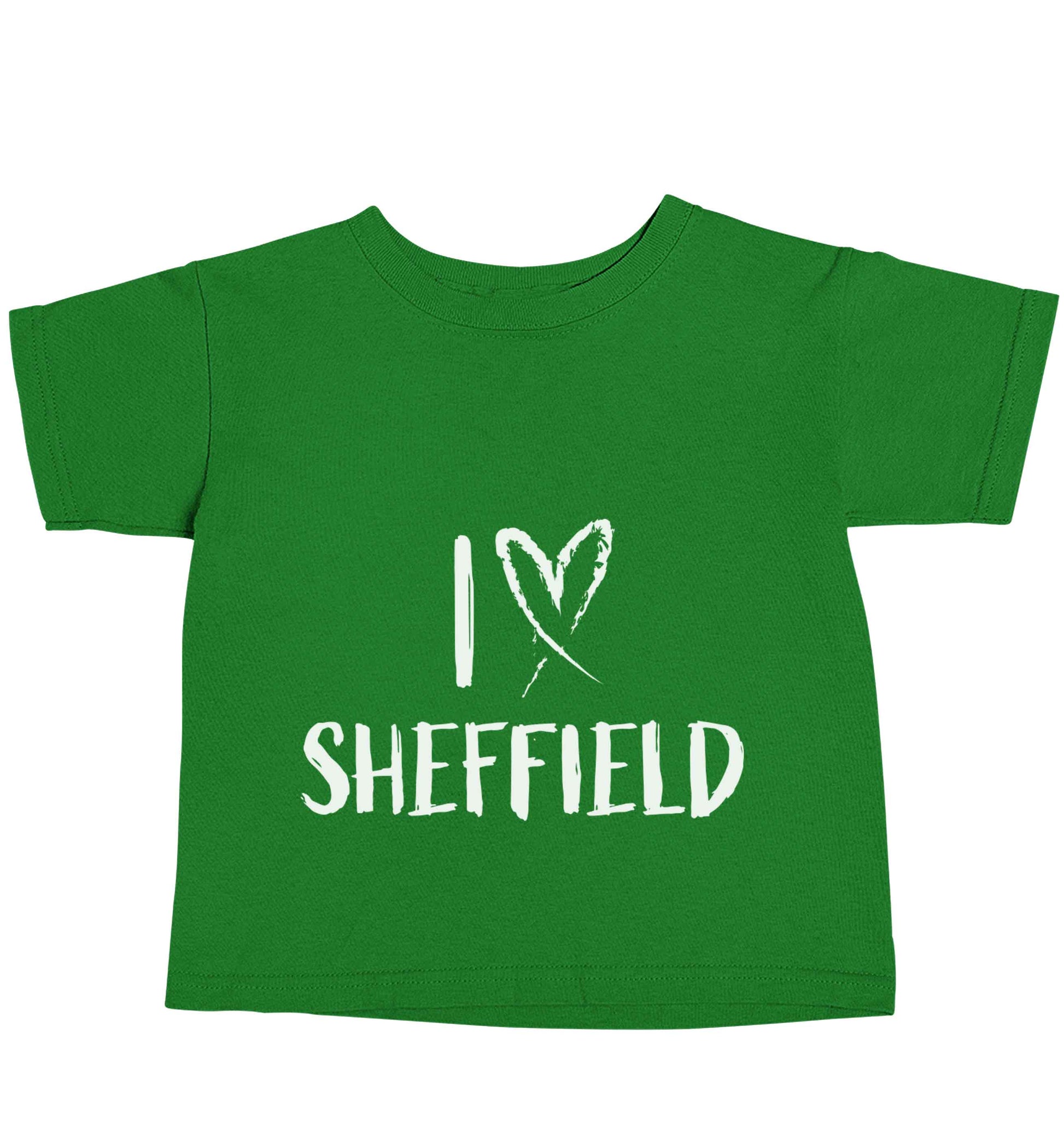 I love Sheffield green baby toddler Tshirt 2 Years