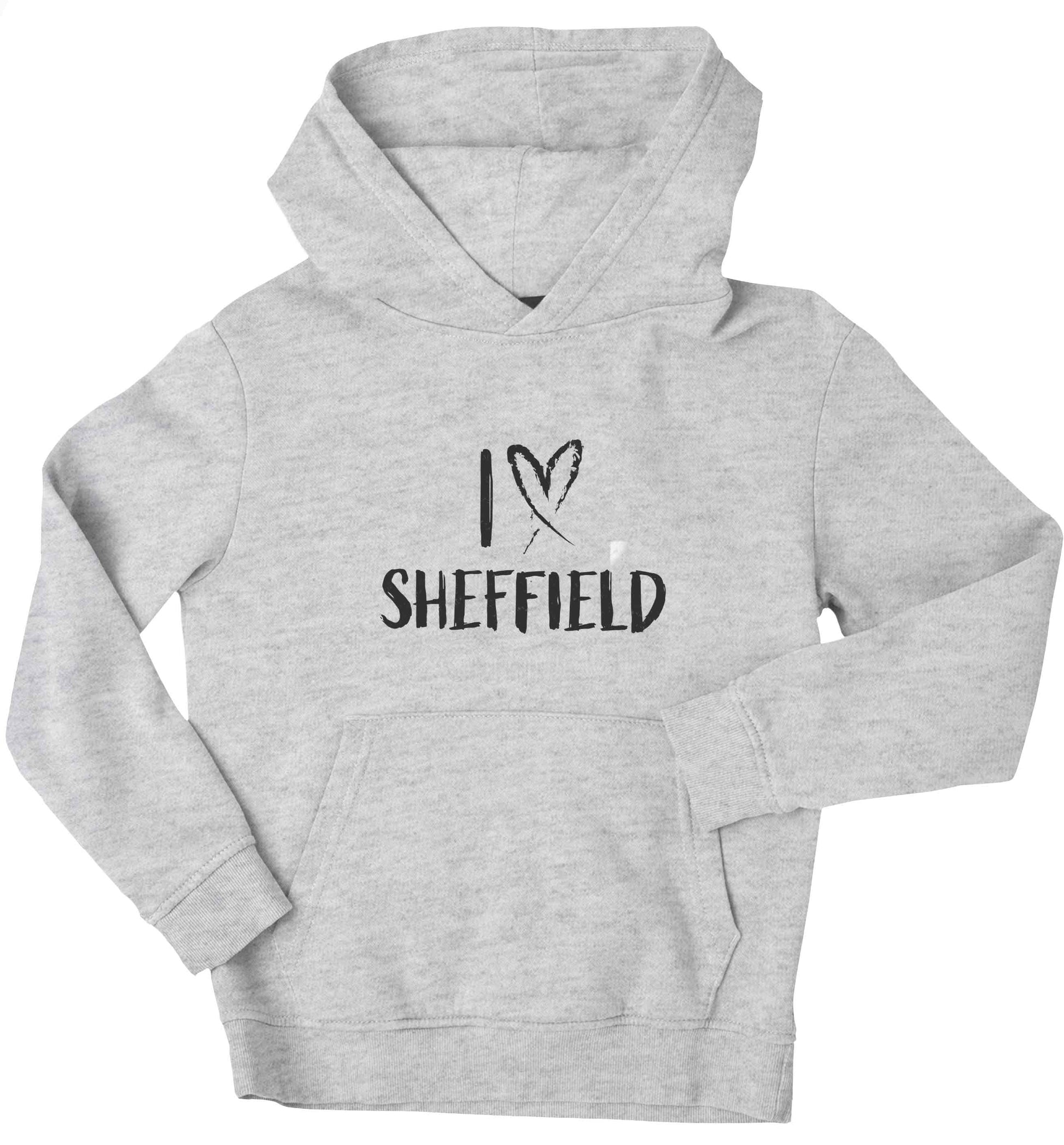 I love Sheffield children's grey hoodie 12-13 Years