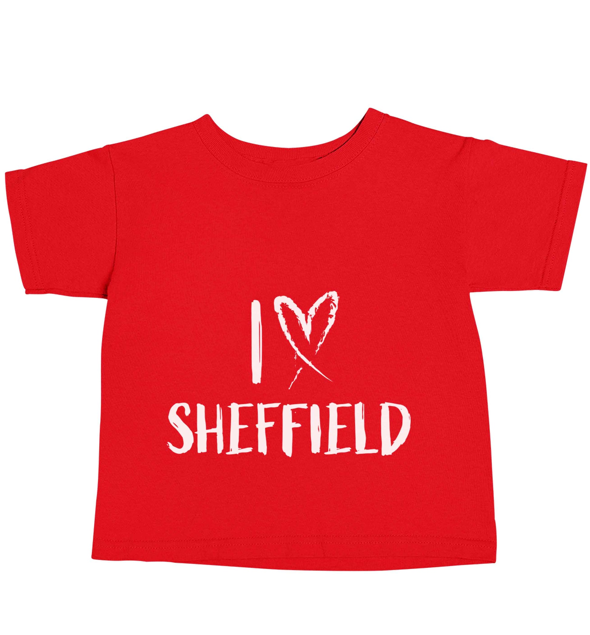 I love Sheffield red baby toddler Tshirt 2 Years