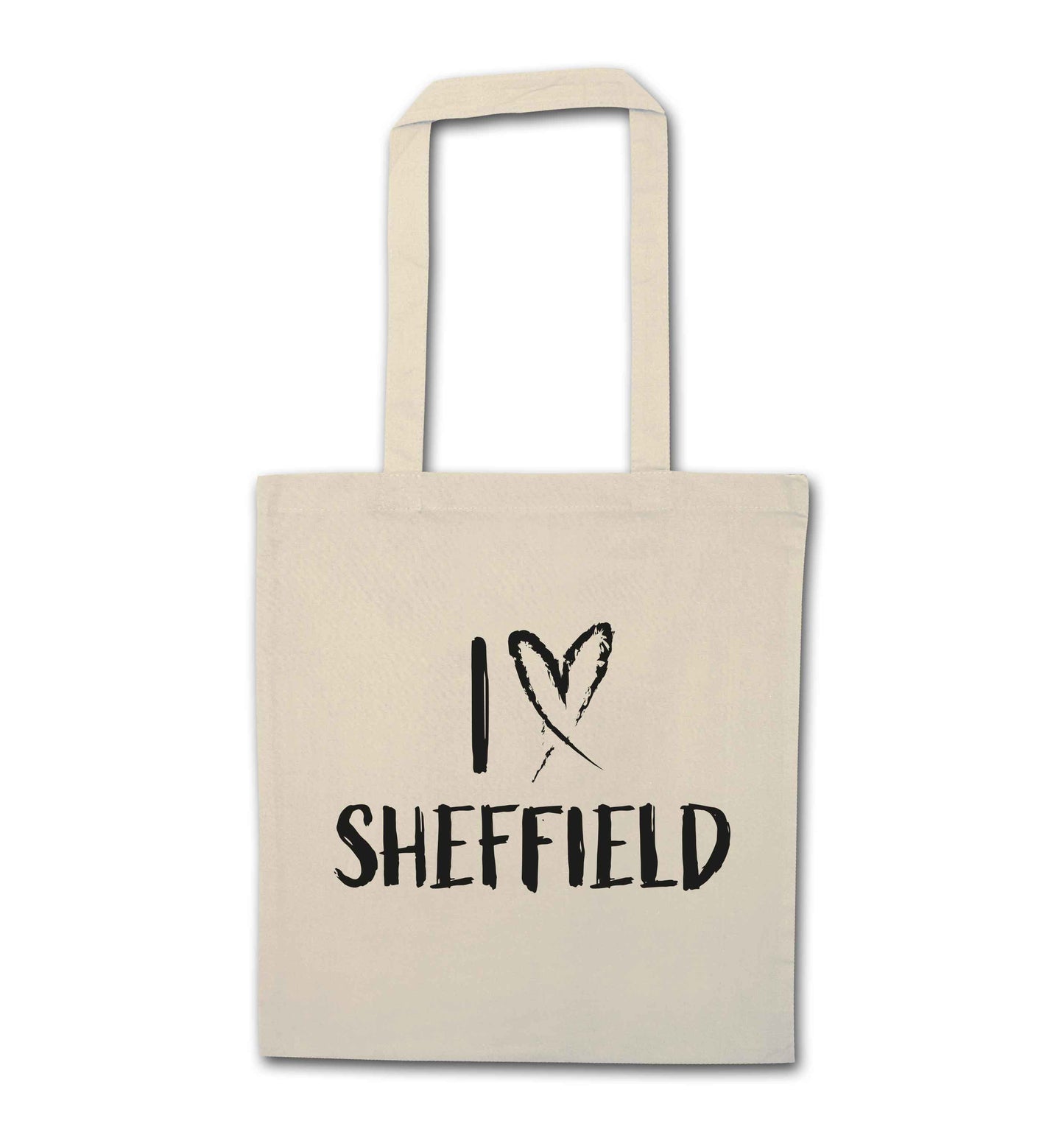 I love Sheffield natural tote bag