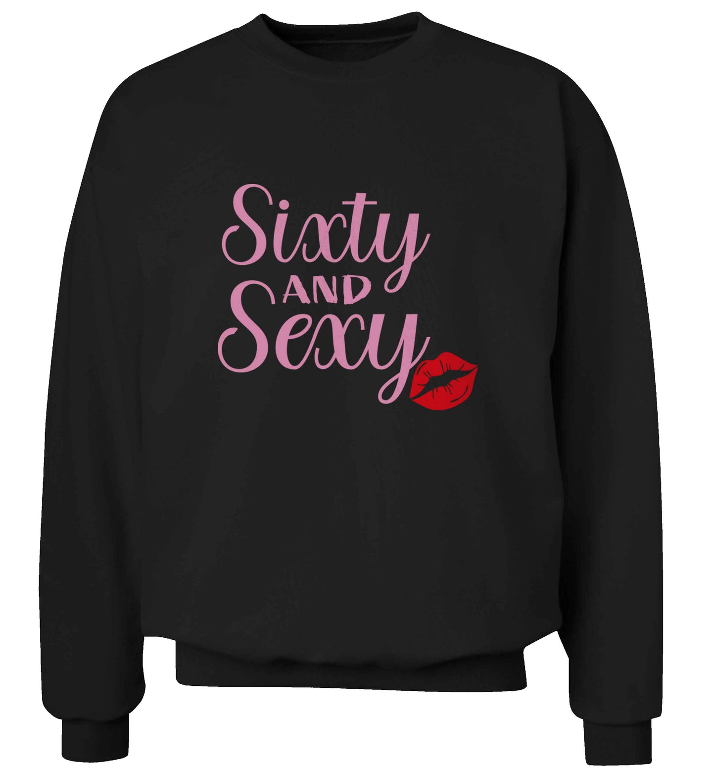 Sixty and sexy adult's unisex black sweater 2XL