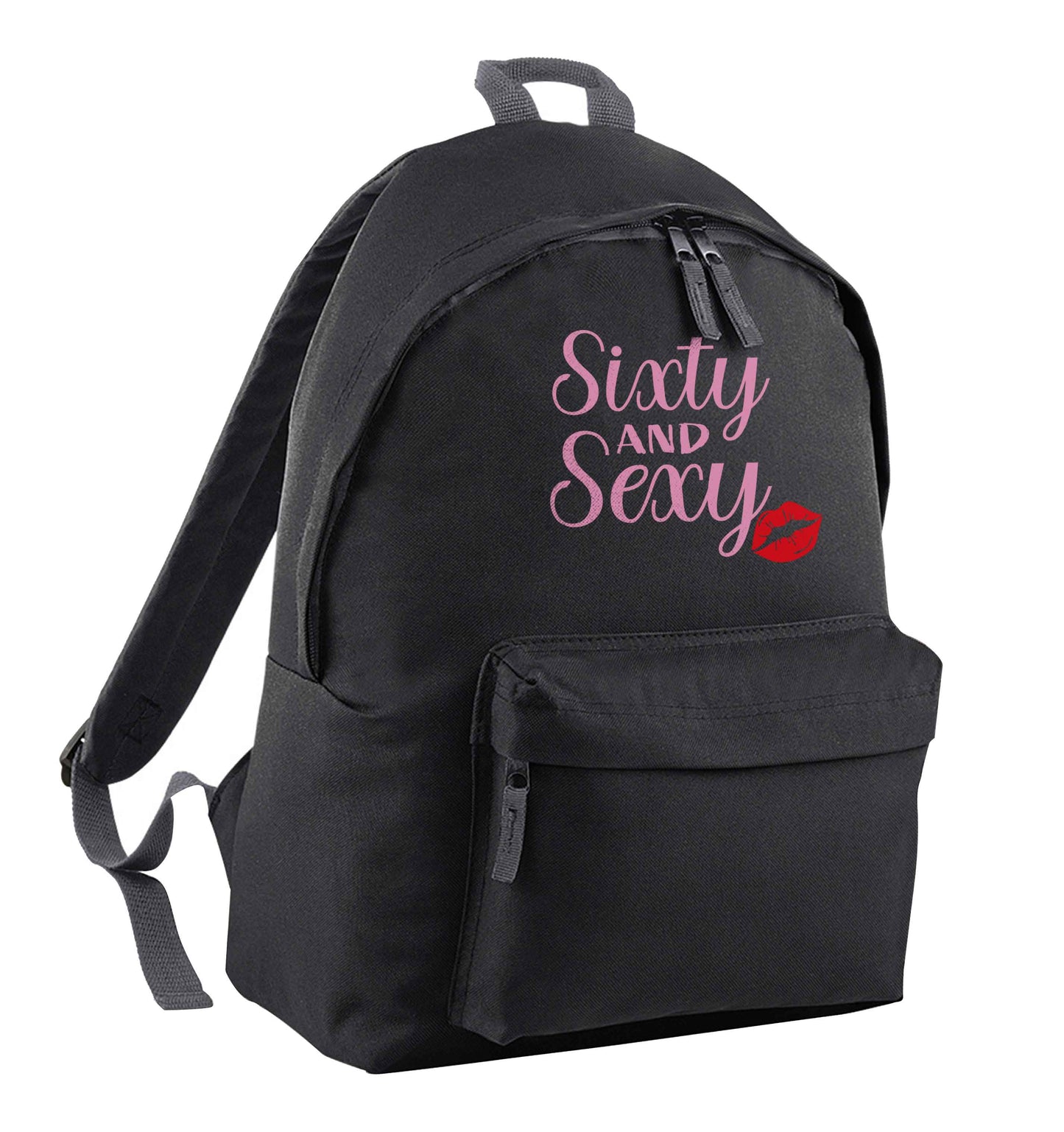 Sixty and sexy black adults backpack