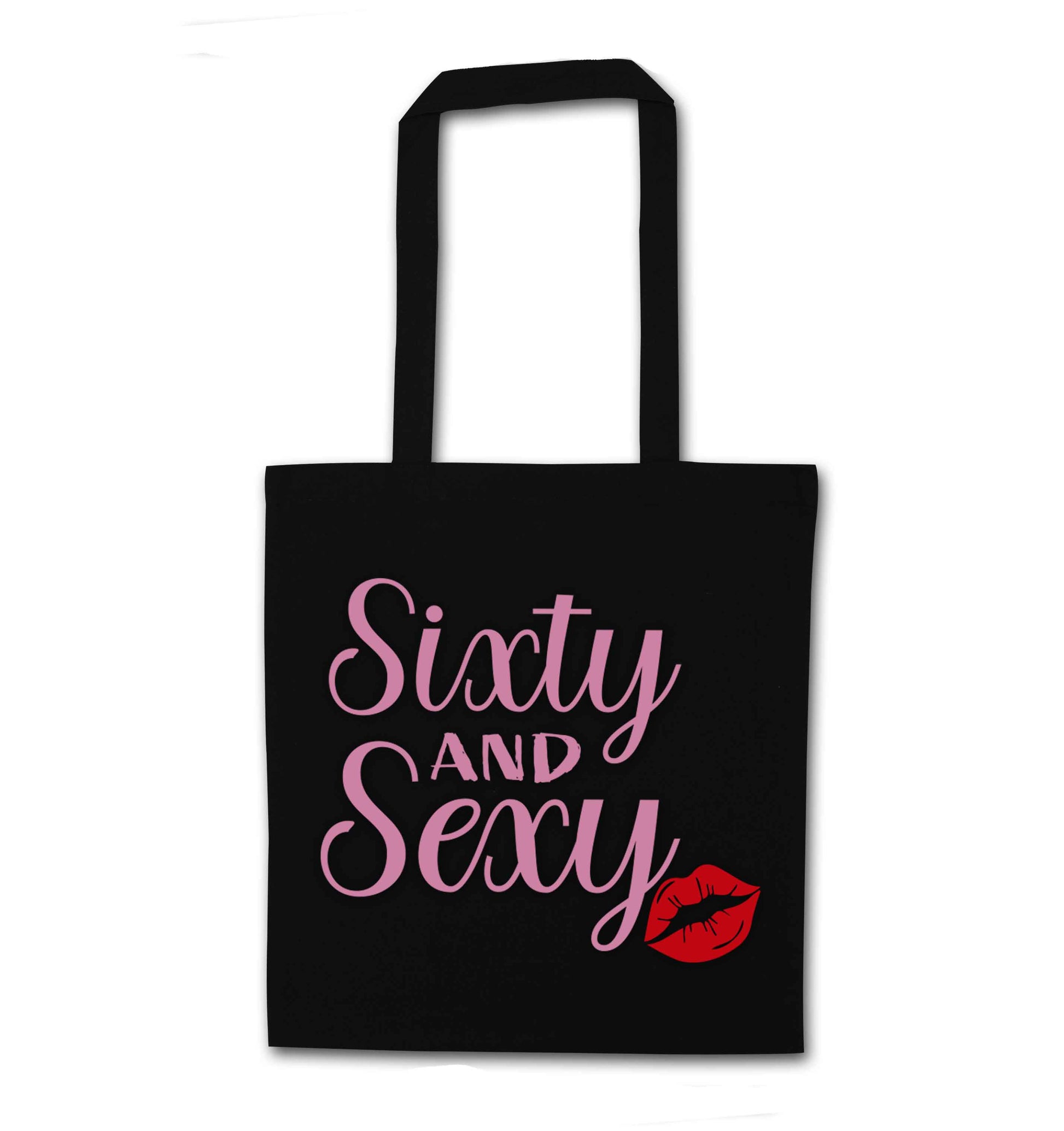 Sixty and sexy black tote bag