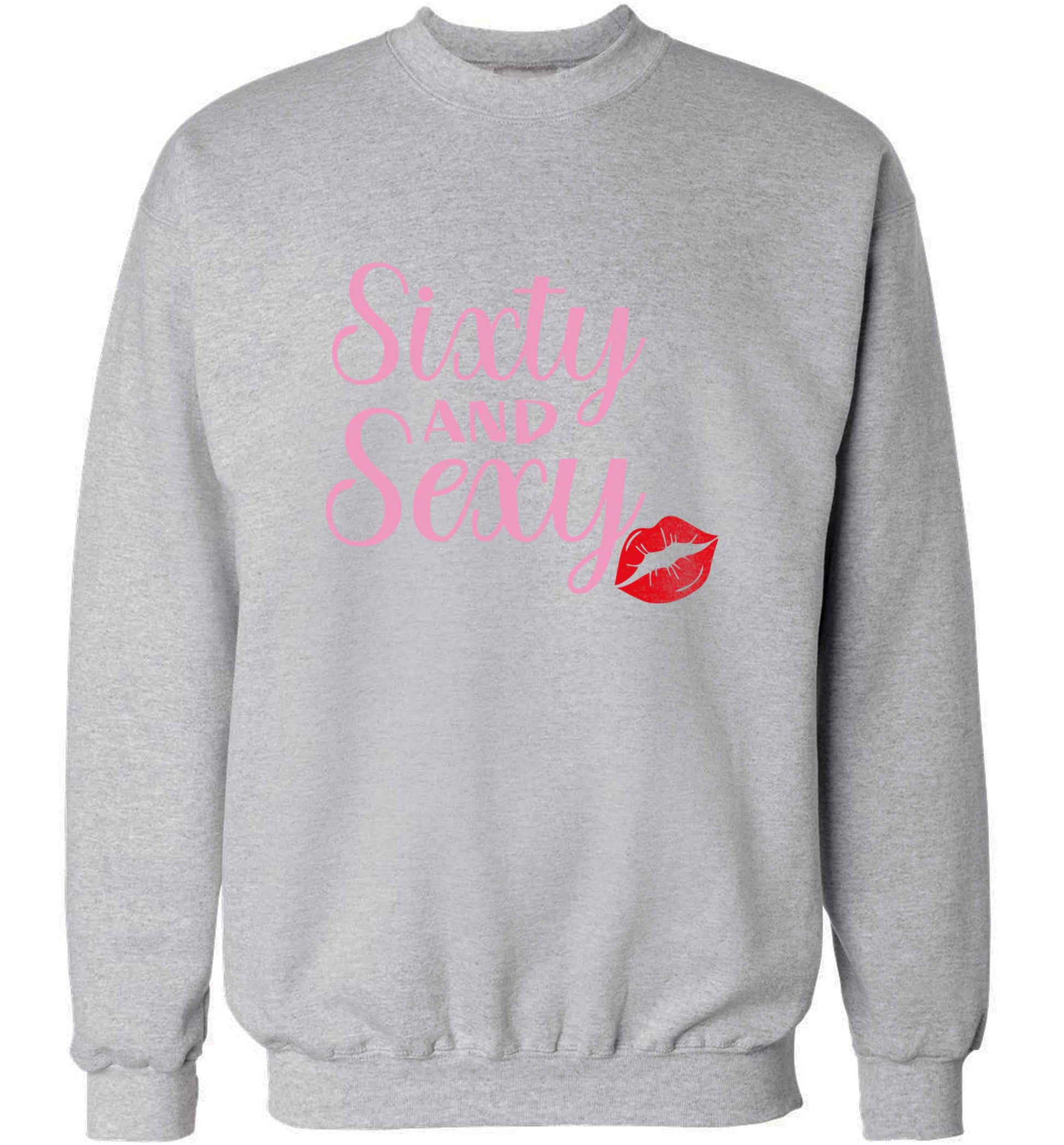 Sixty and sexy adult's unisex grey sweater 2XL