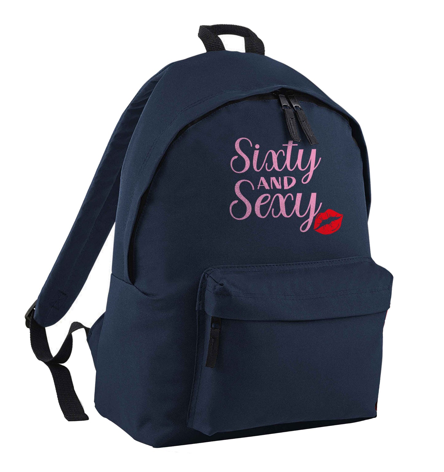 Sixty and sexy navy adults backpack