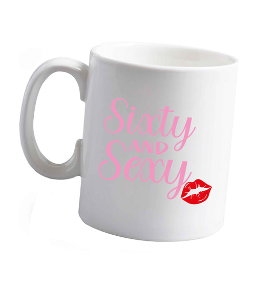 10 oz Sixty and sexy ceramic mug right handed