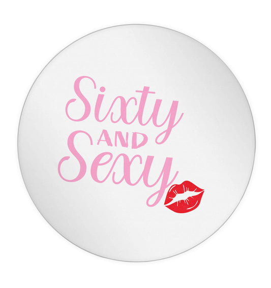 Sixty and sexy 24 @ 45mm matt circle stickers