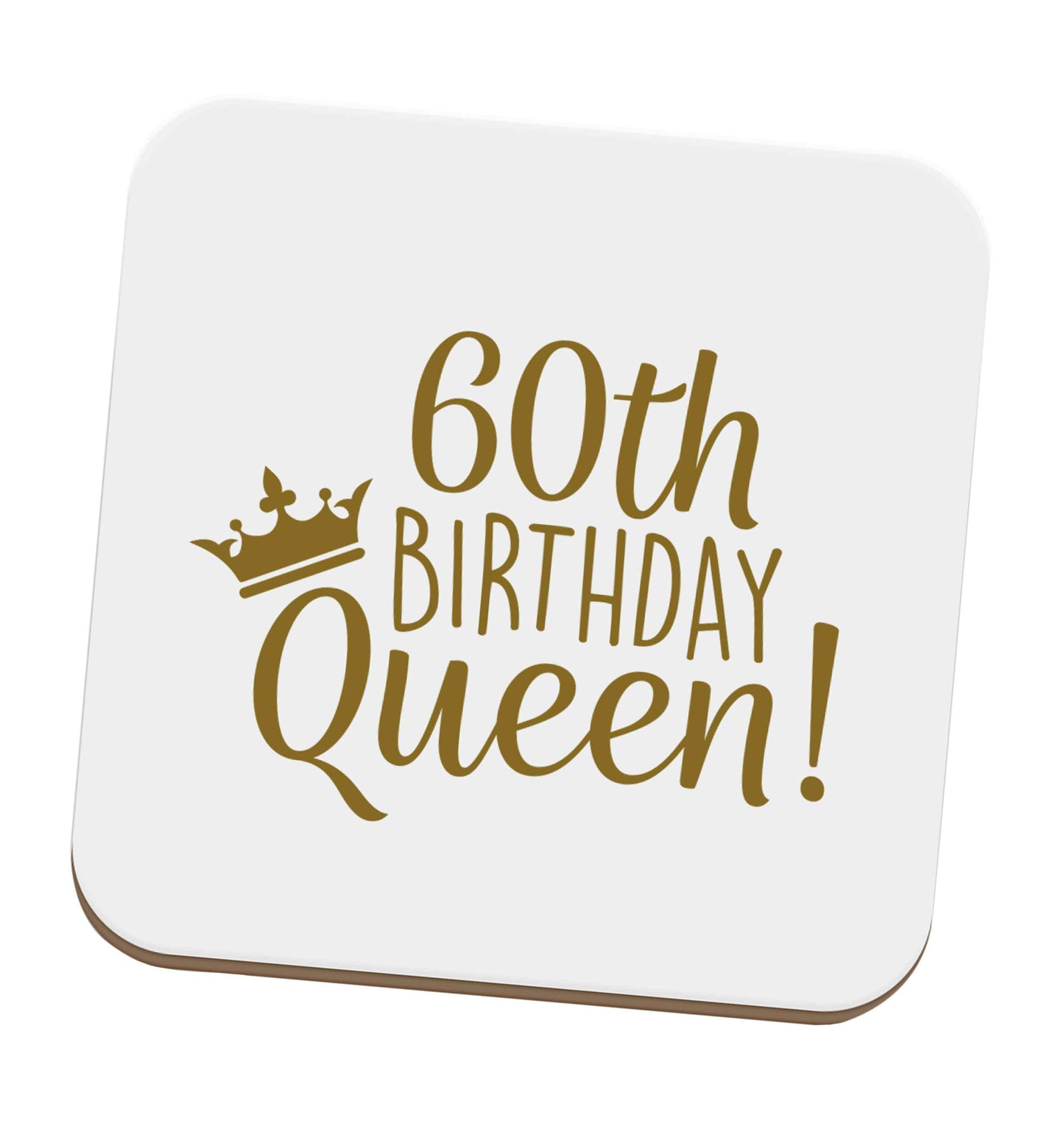 60th birthday Queen set of four coasters