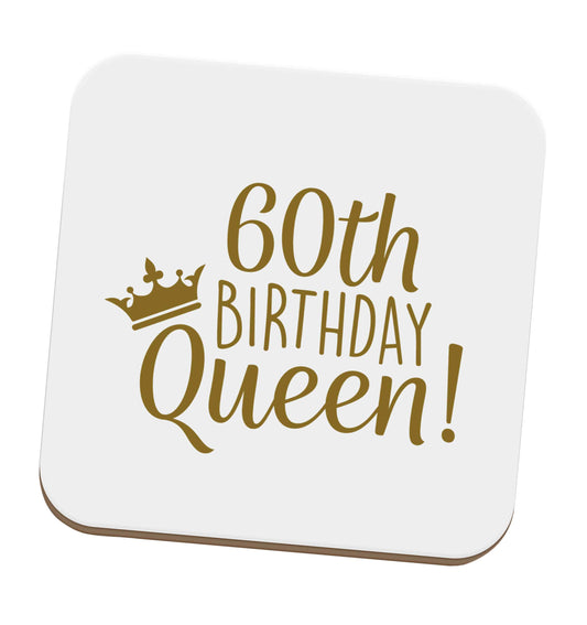60th birthday Queen set of four coasters