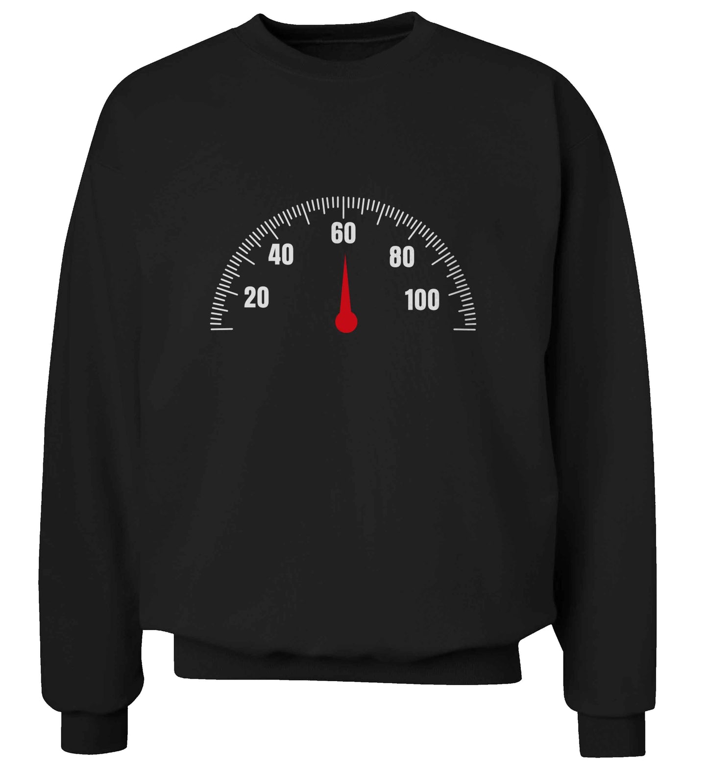 Speed dial 60 adult's unisex black sweater 2XL