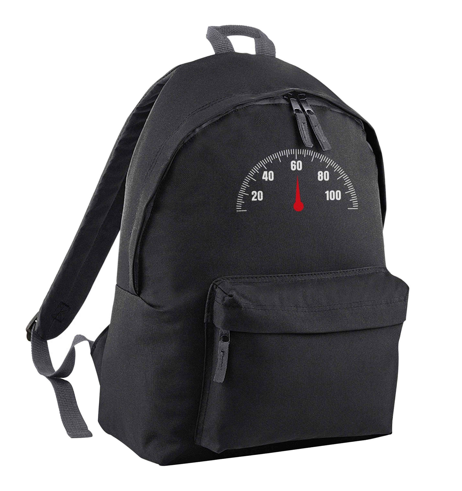 60th Birthday speedial black adults backpack