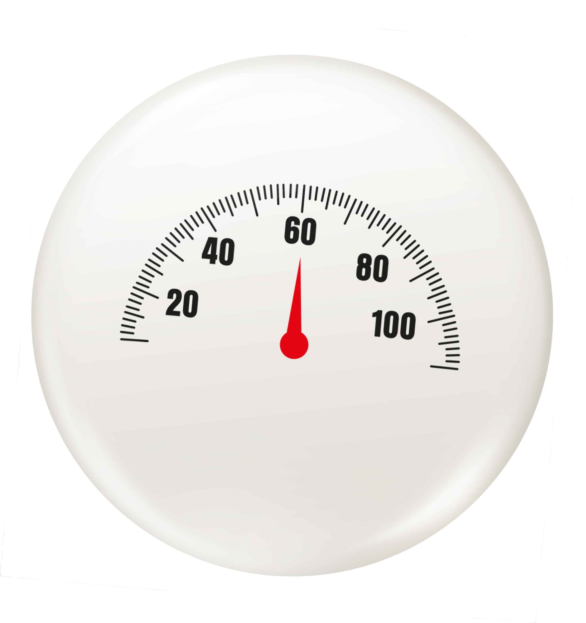 60th Birthday speedial small 25mm Pin badge