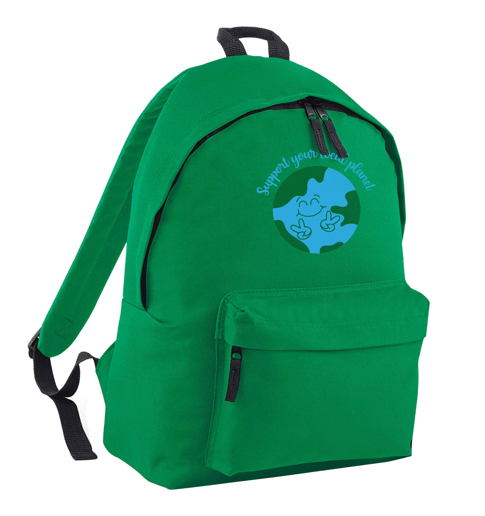 Support your local planet green adults backpack