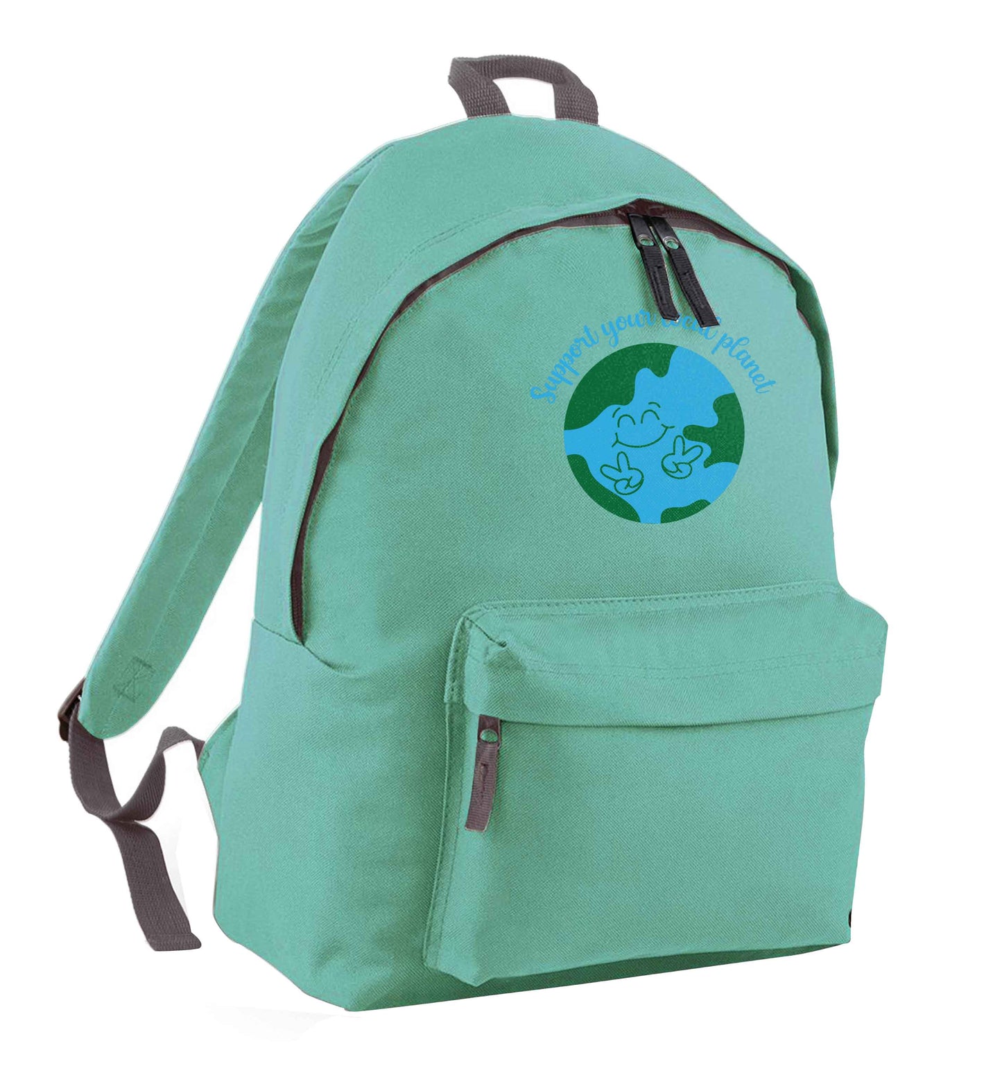 Support your local planet mint adults backpack