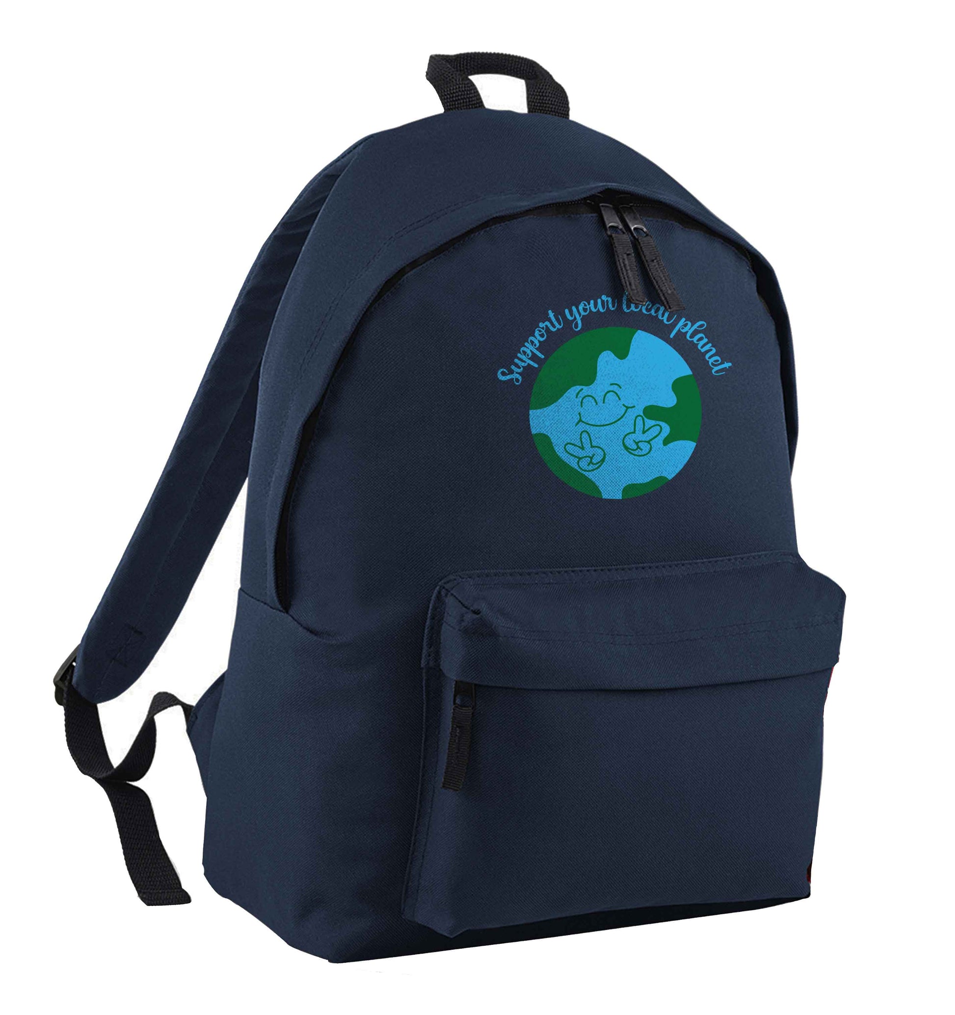 Support your local planet navy adults backpack
