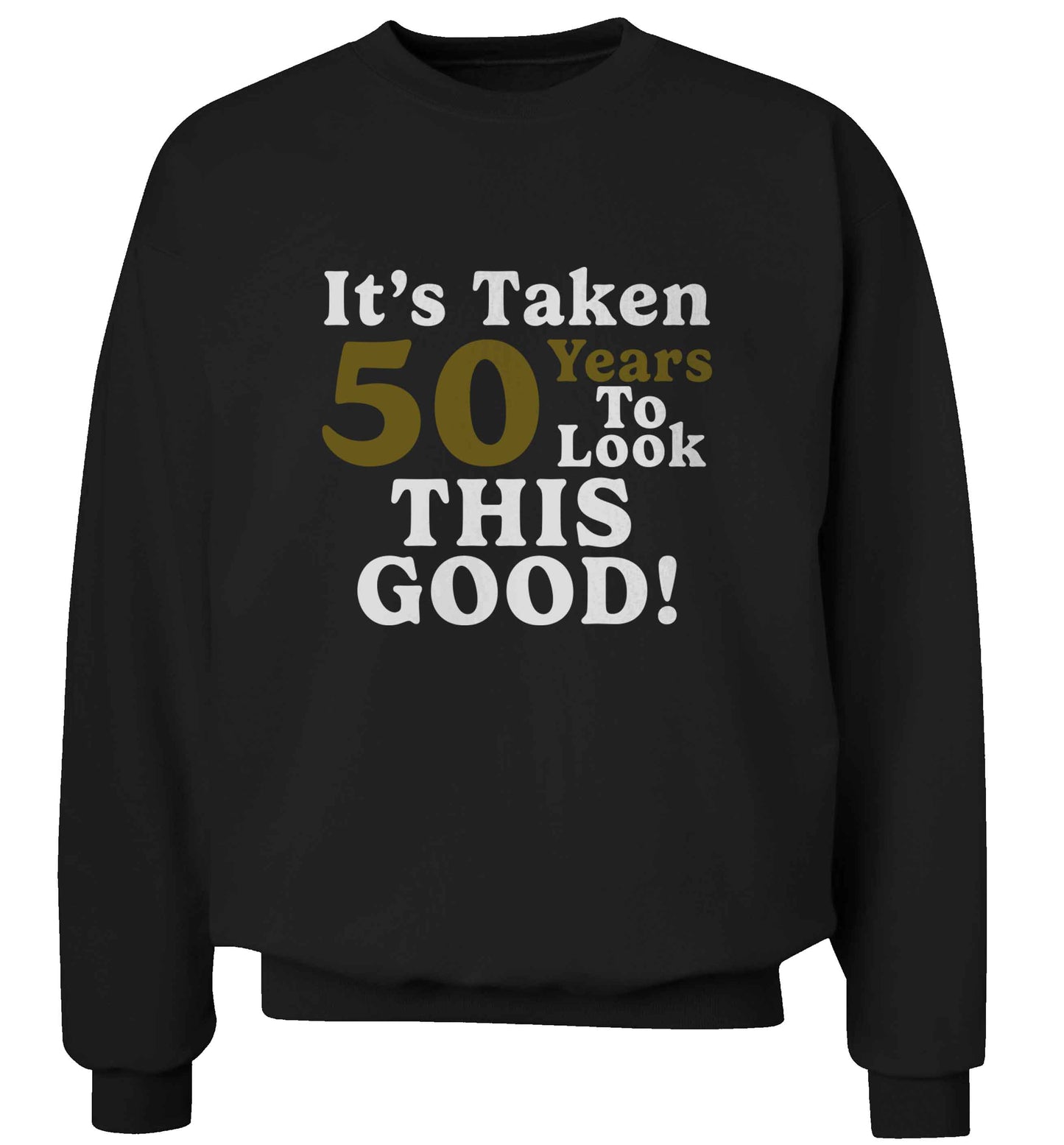 It's taken 50 years to look this good! adult's unisex black sweater 2XL