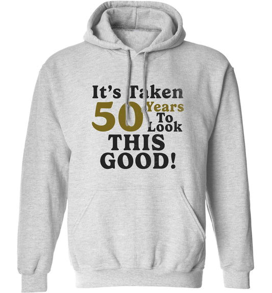 It's taken 50 years to look this good! adults unisex grey hoodie 2XL