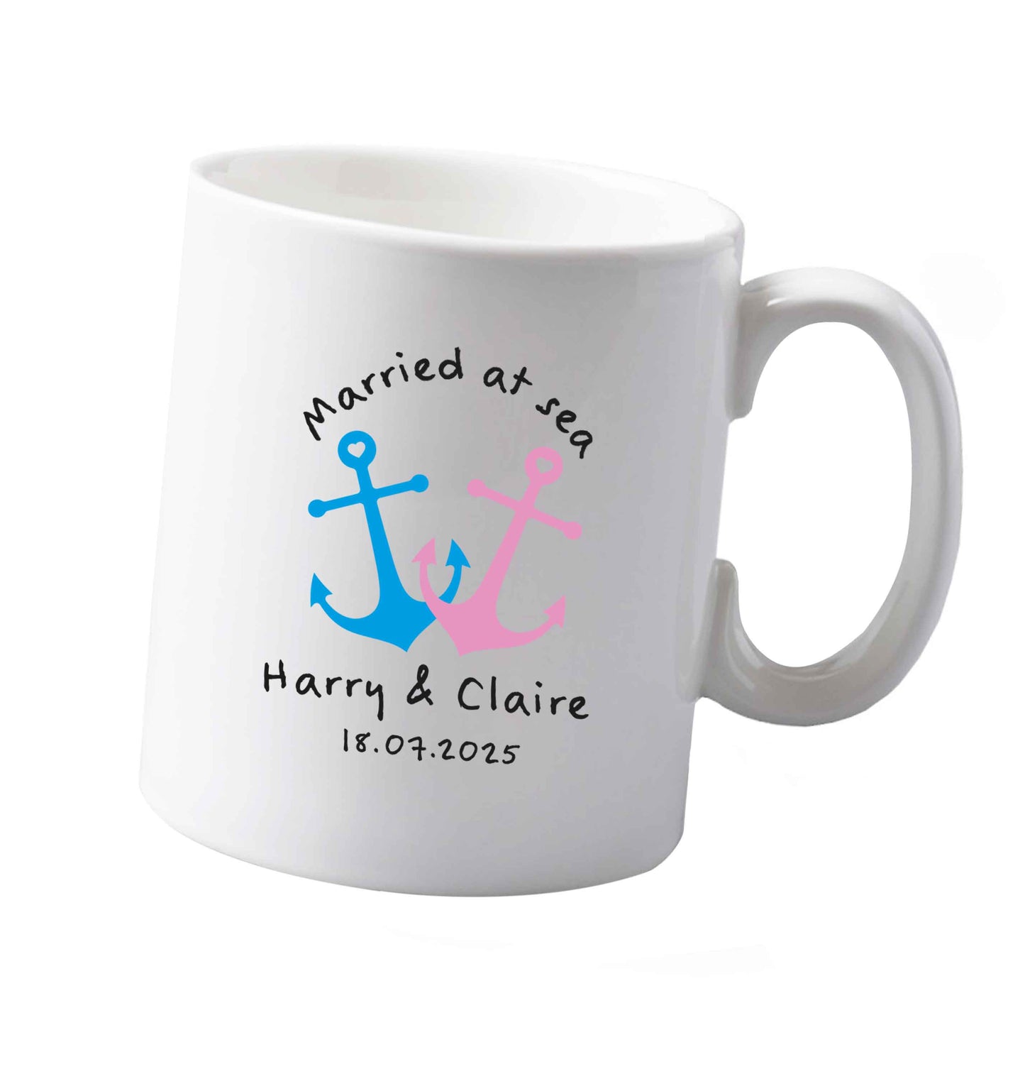 10 oz Married at sea ceramic mug both sides