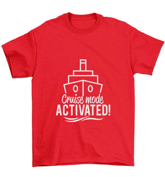 Cruise mode activated Children's red Tshirt 12-13 Years