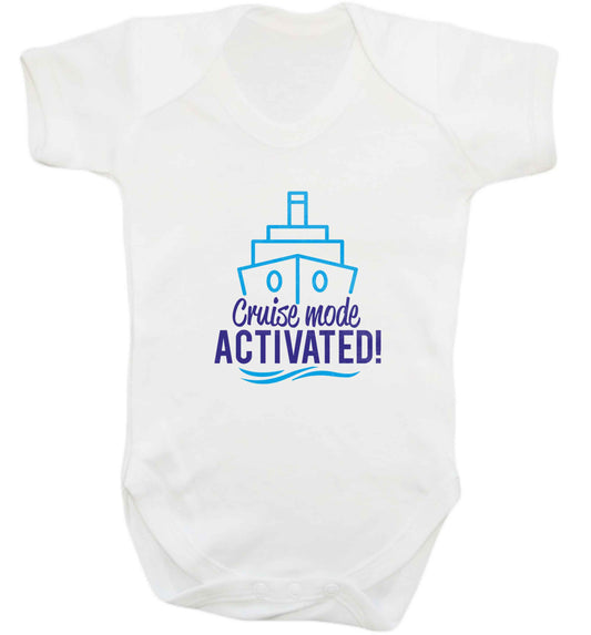 Cruise mode activated baby vest white 18-24 months