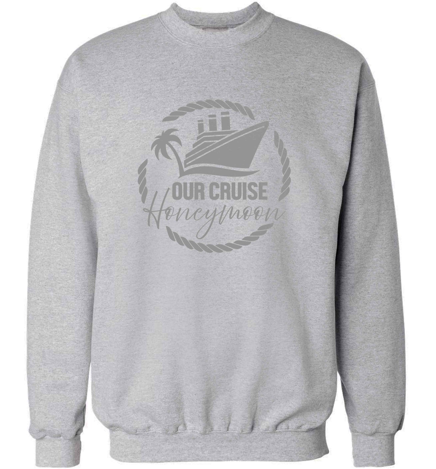 Our cruise honeymoon adult's unisex grey sweater 2XL