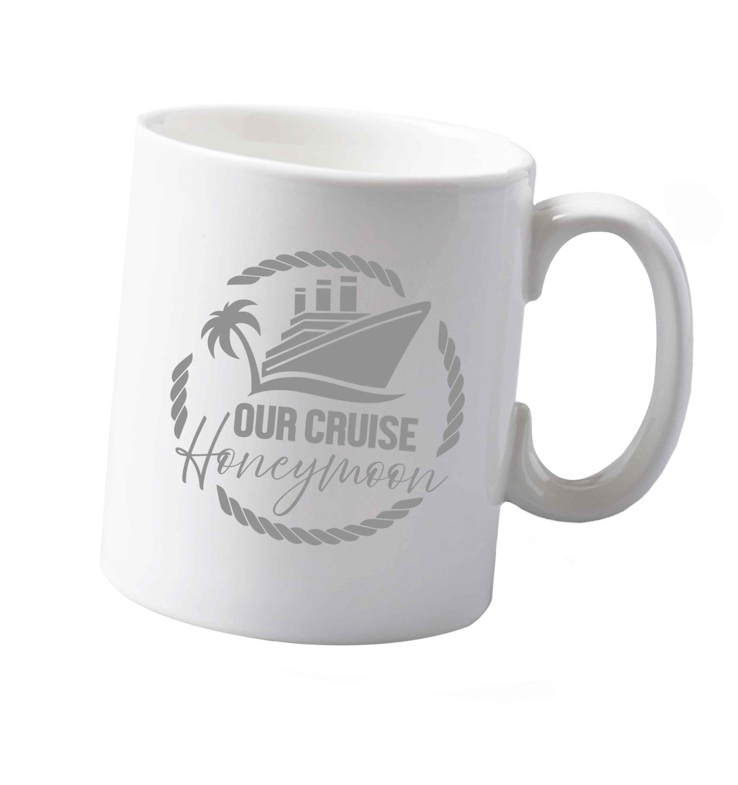10 oz Our cruise honeymoon ceramic mug both sides