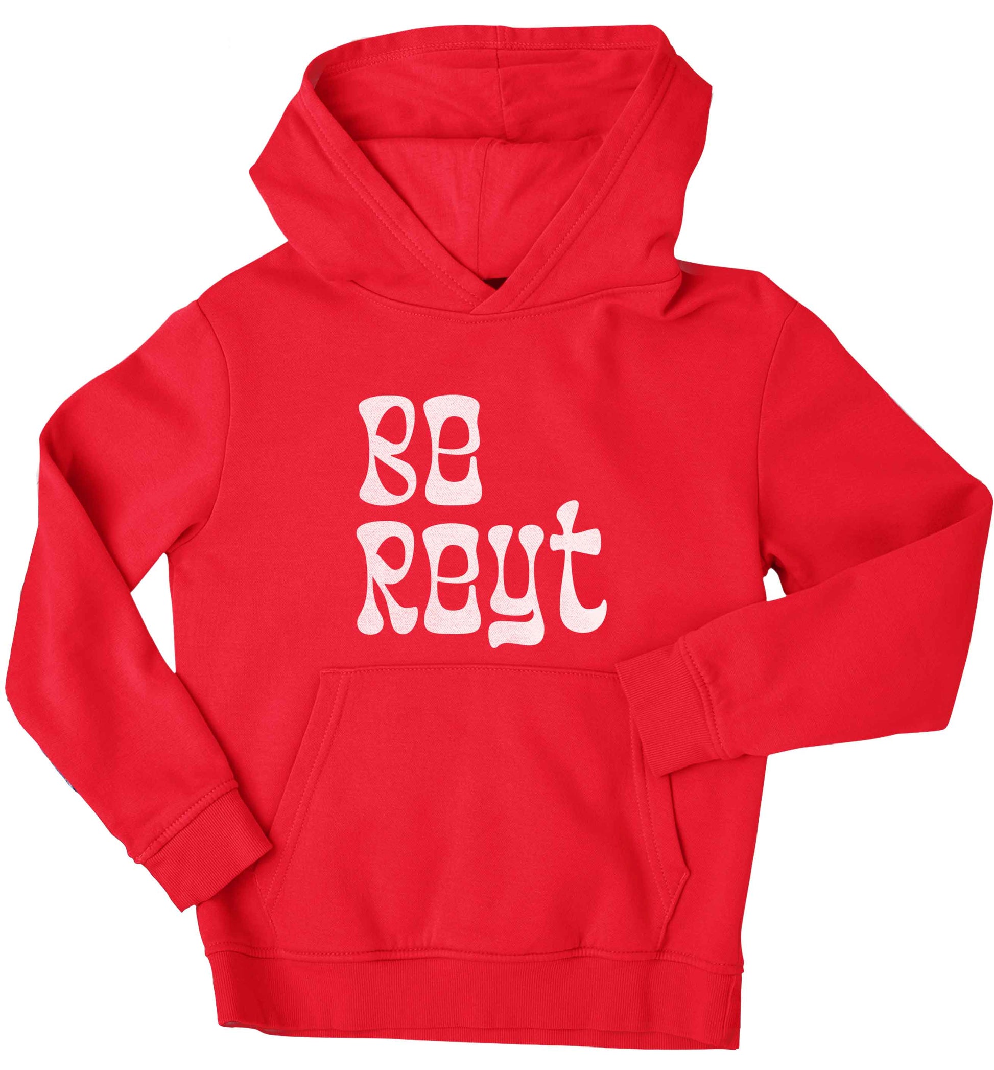 Be reyt children's red hoodie 12-13 Years