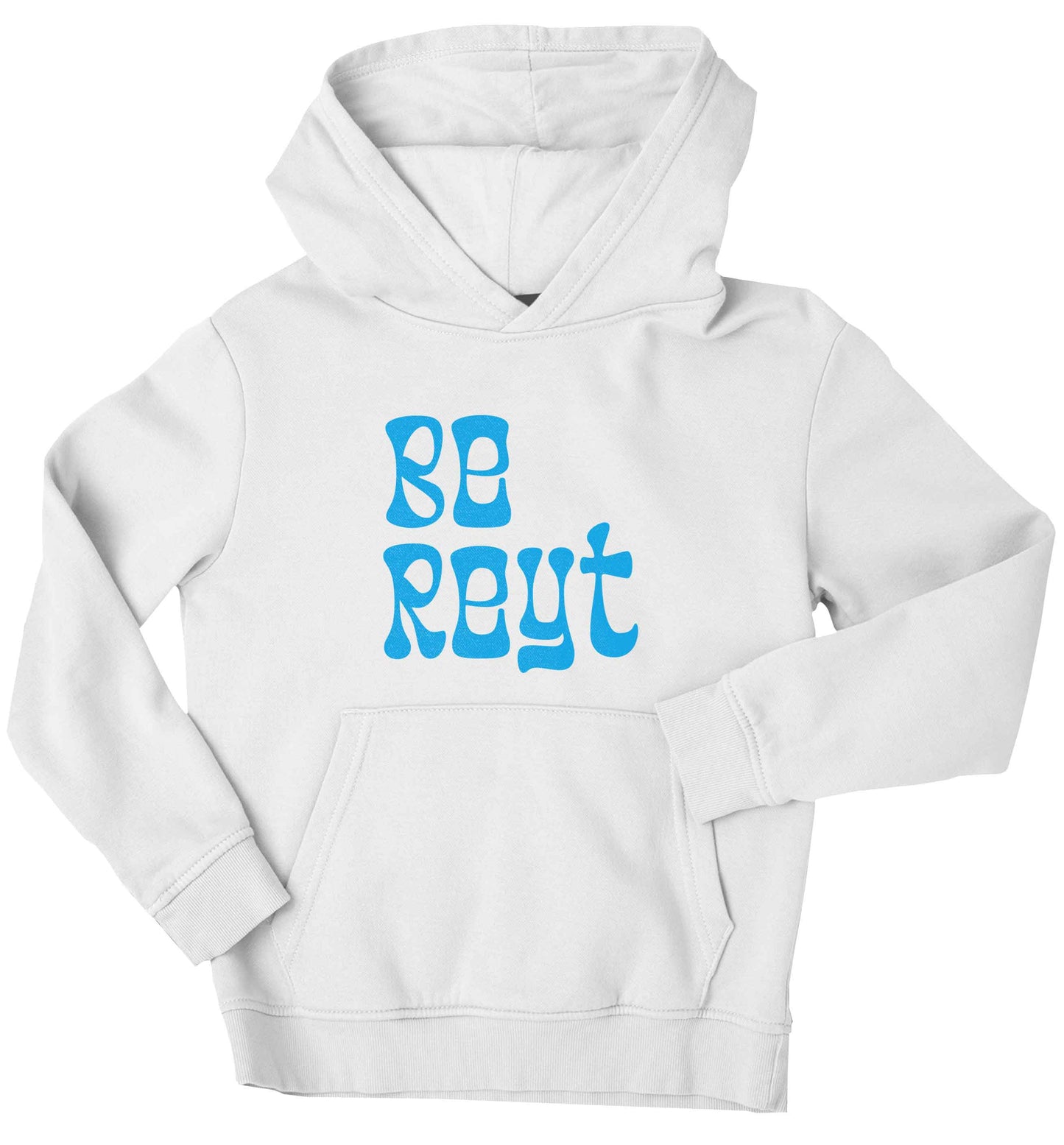 Be reyt children's white hoodie 12-13 Years