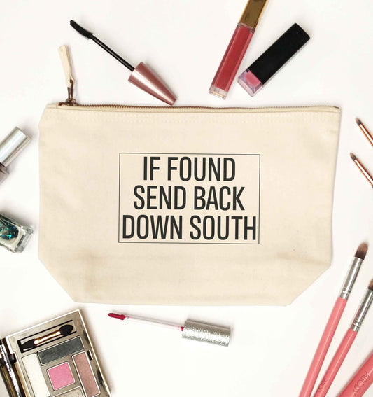 If found send back down South natural makeup bag