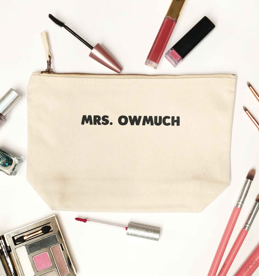 Mrs owmuch natural makeup bag