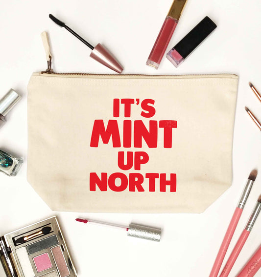 It's mint up North natural makeup bag