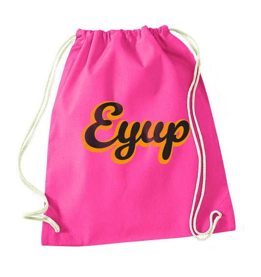 Eyup pink drawstring bag