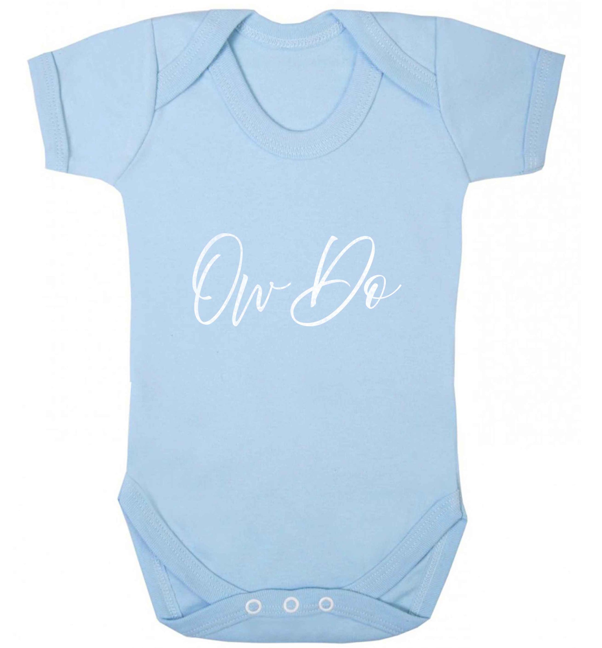 Ow do baby vest pale blue 18-24 months