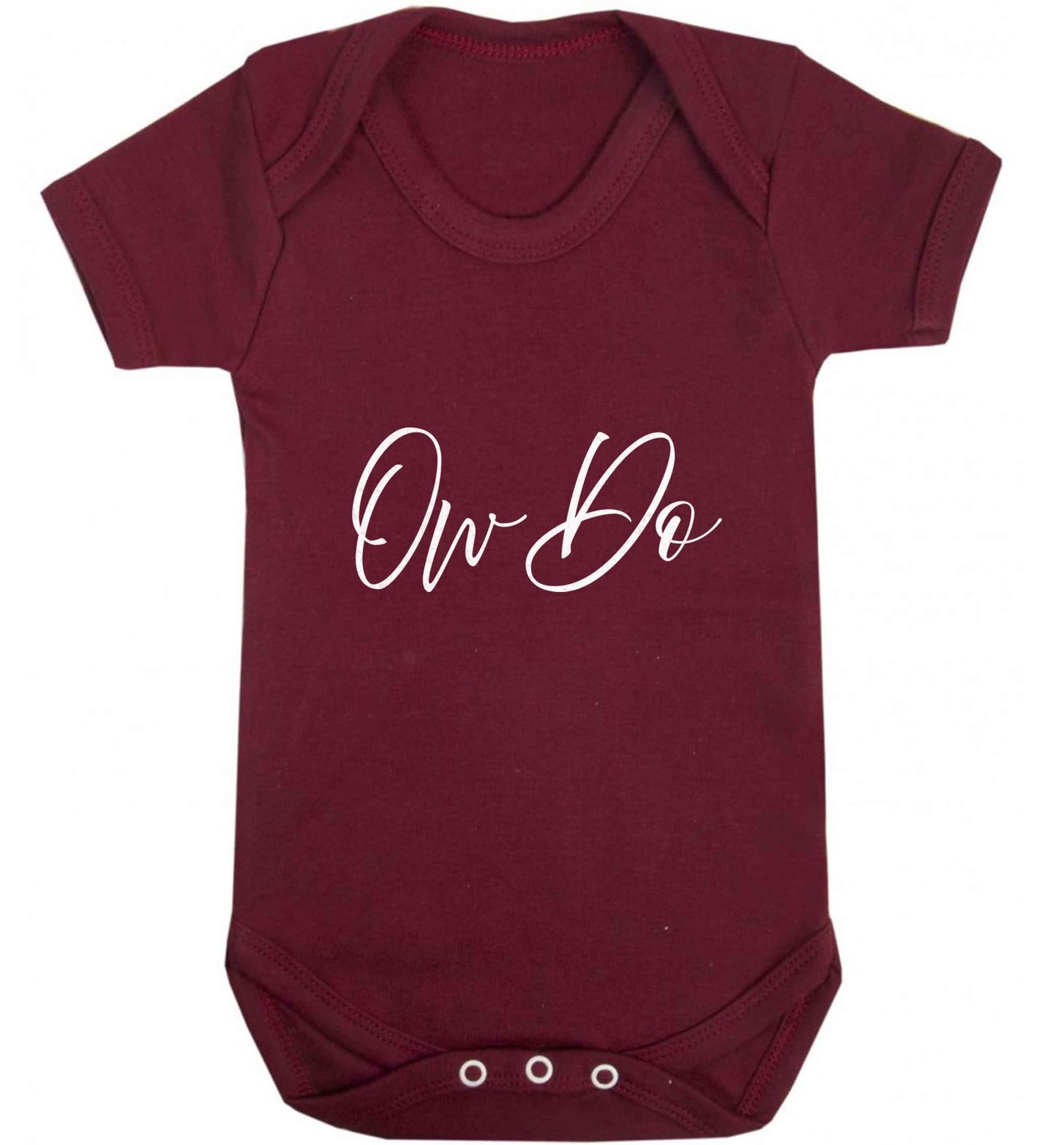 Ow do baby vest maroon 18-24 months