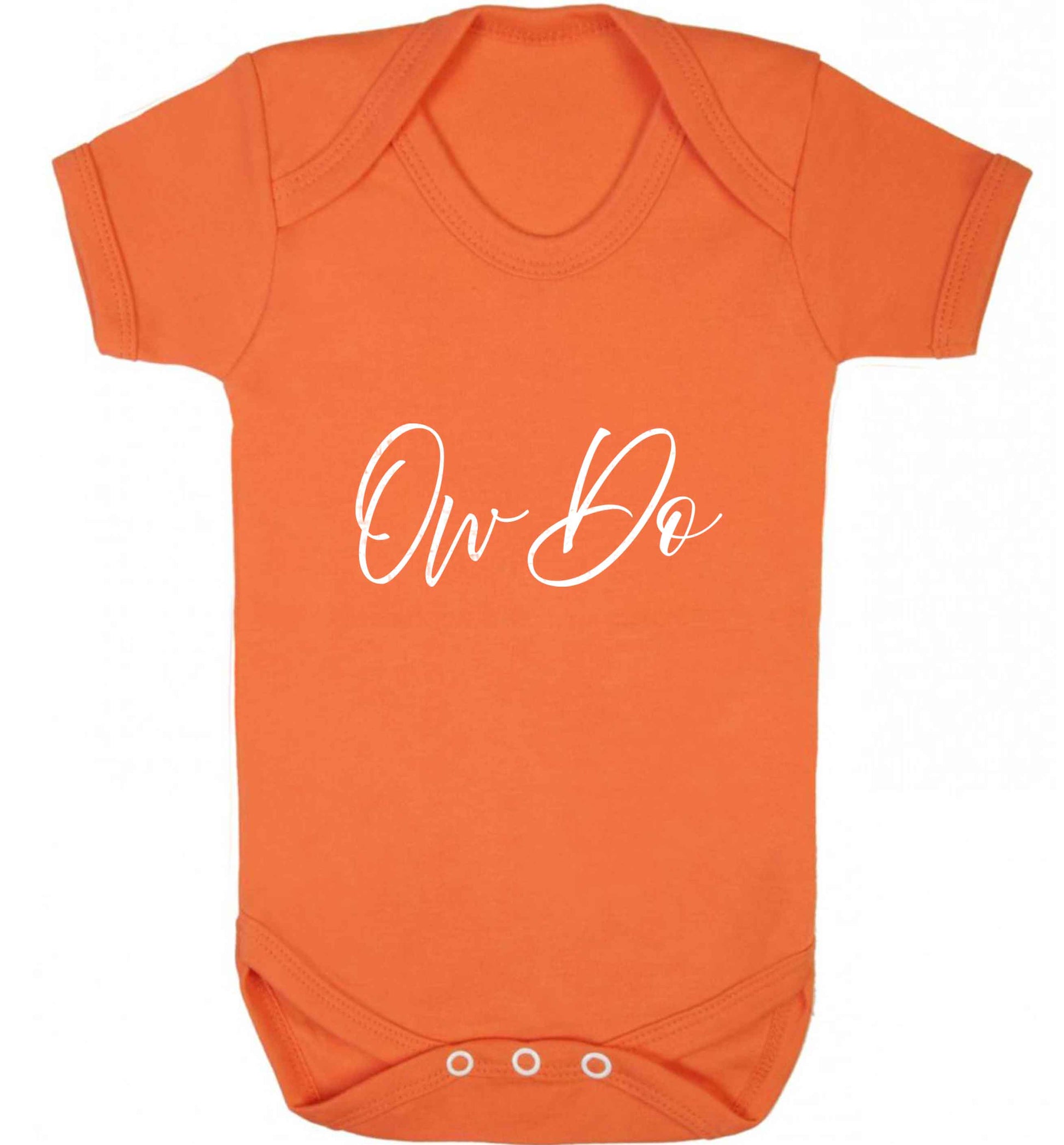 Ow do baby vest orange 18-24 months
