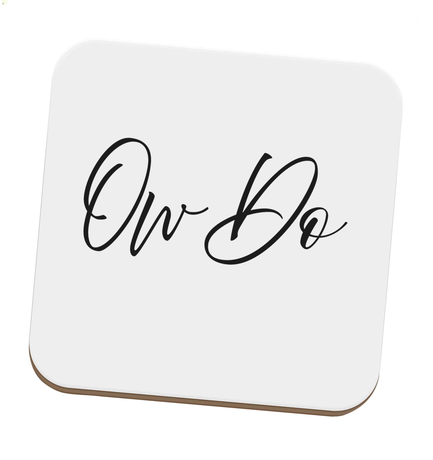 Ow do set of four coasters